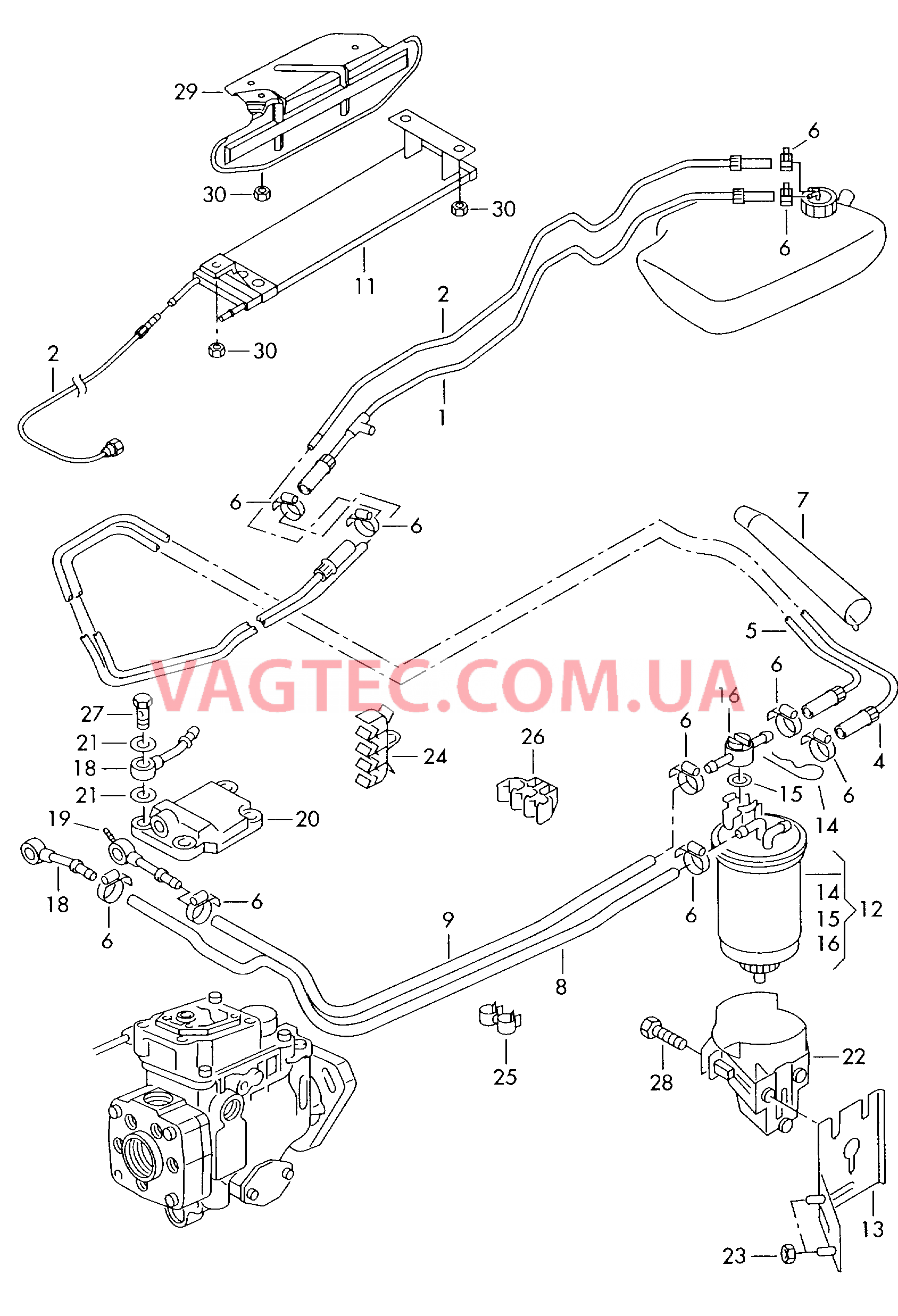 Топливопровод  для SEAT Alhambra 2000