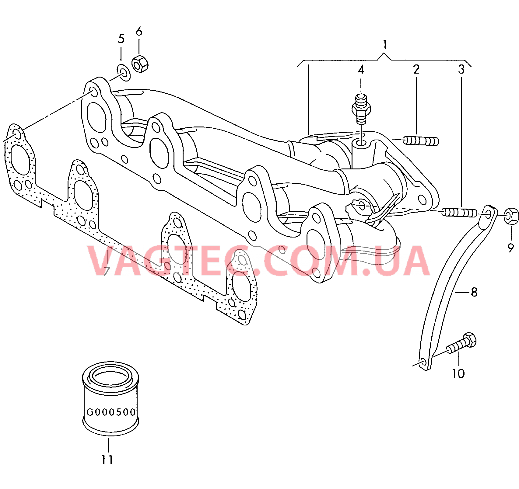 Выпускной коллектор  для SEAT Alhambra 2008