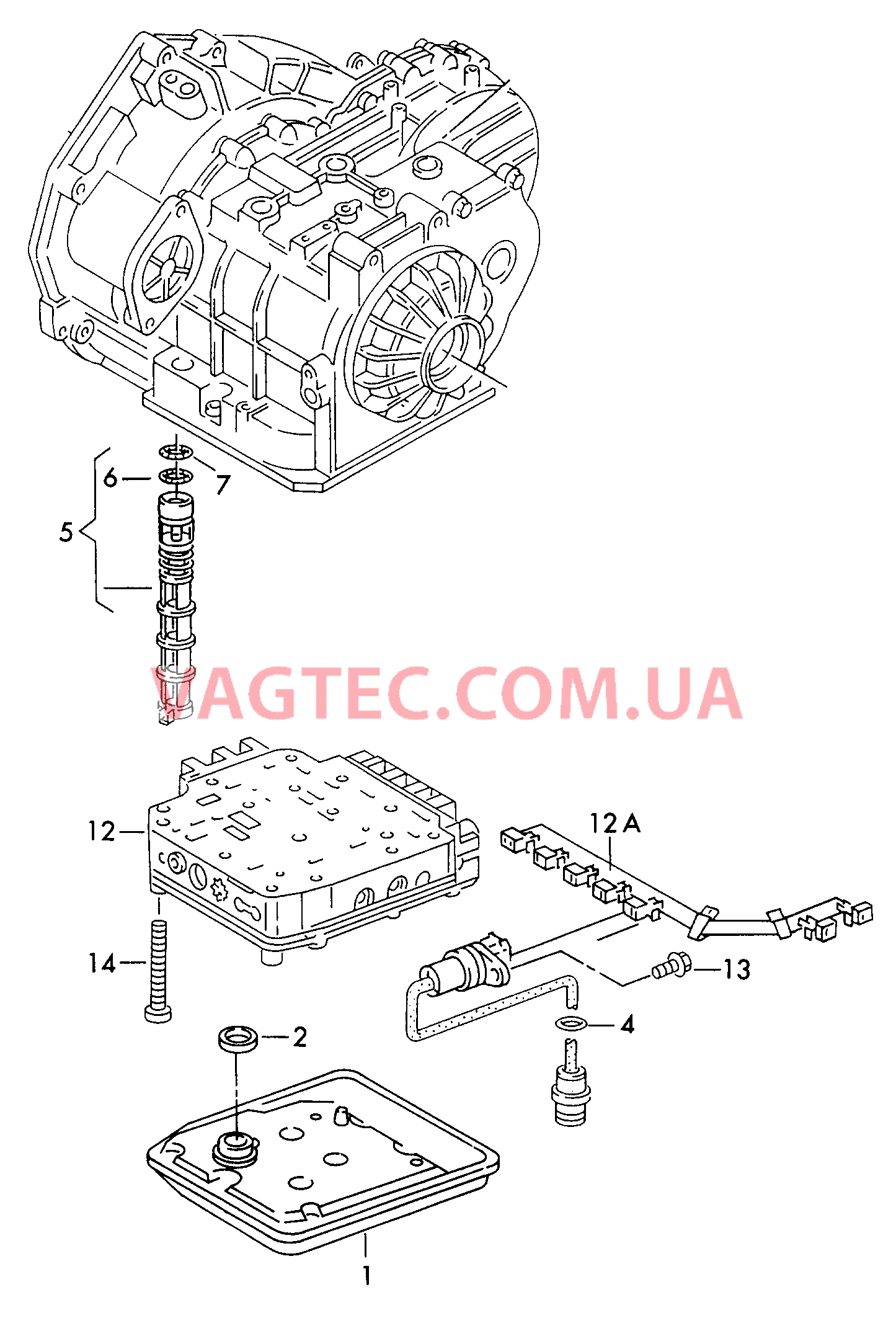 Блок клапанов АКП Фильтр масляный, сетчатый для 4-ступенчатой АКП  для VOLKSWAGEN Transporter 2003