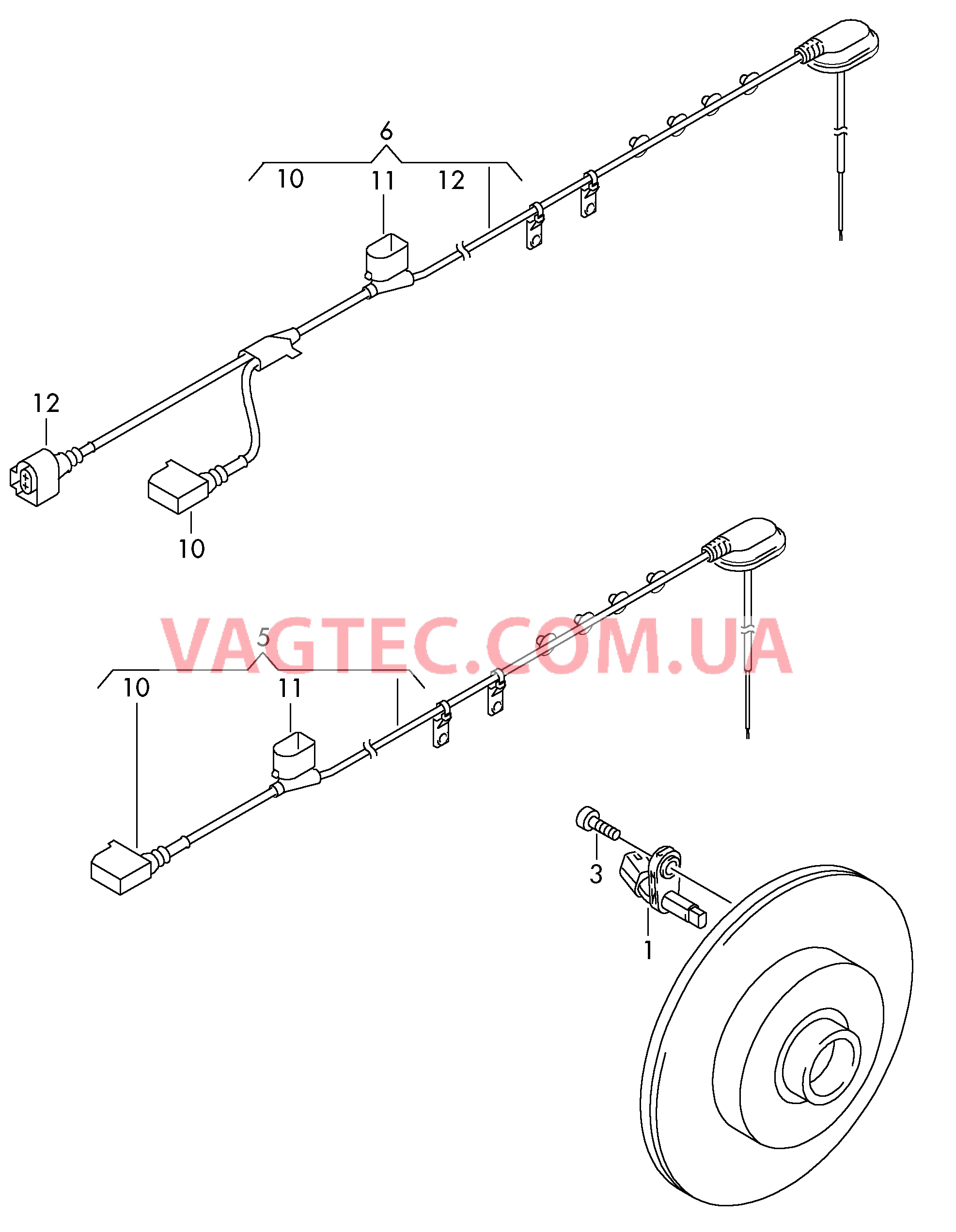 Датчик числа оборотов Жгут проводов для датчика числа оборотов  для VOLKSWAGEN Sharan 2016-1