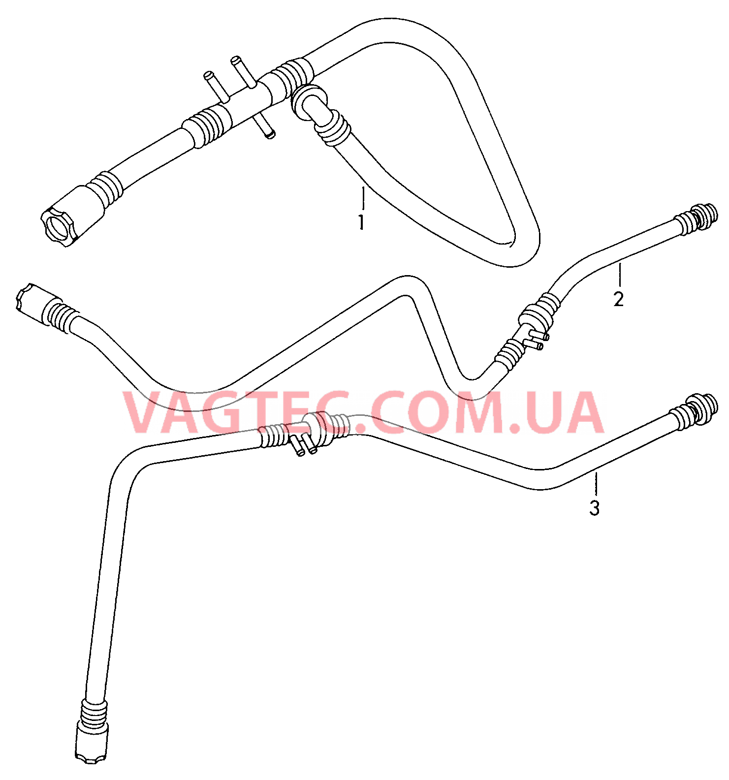 Вакуумные шланги для усилителя тормозного привода  для SEAT Alhambra 2000