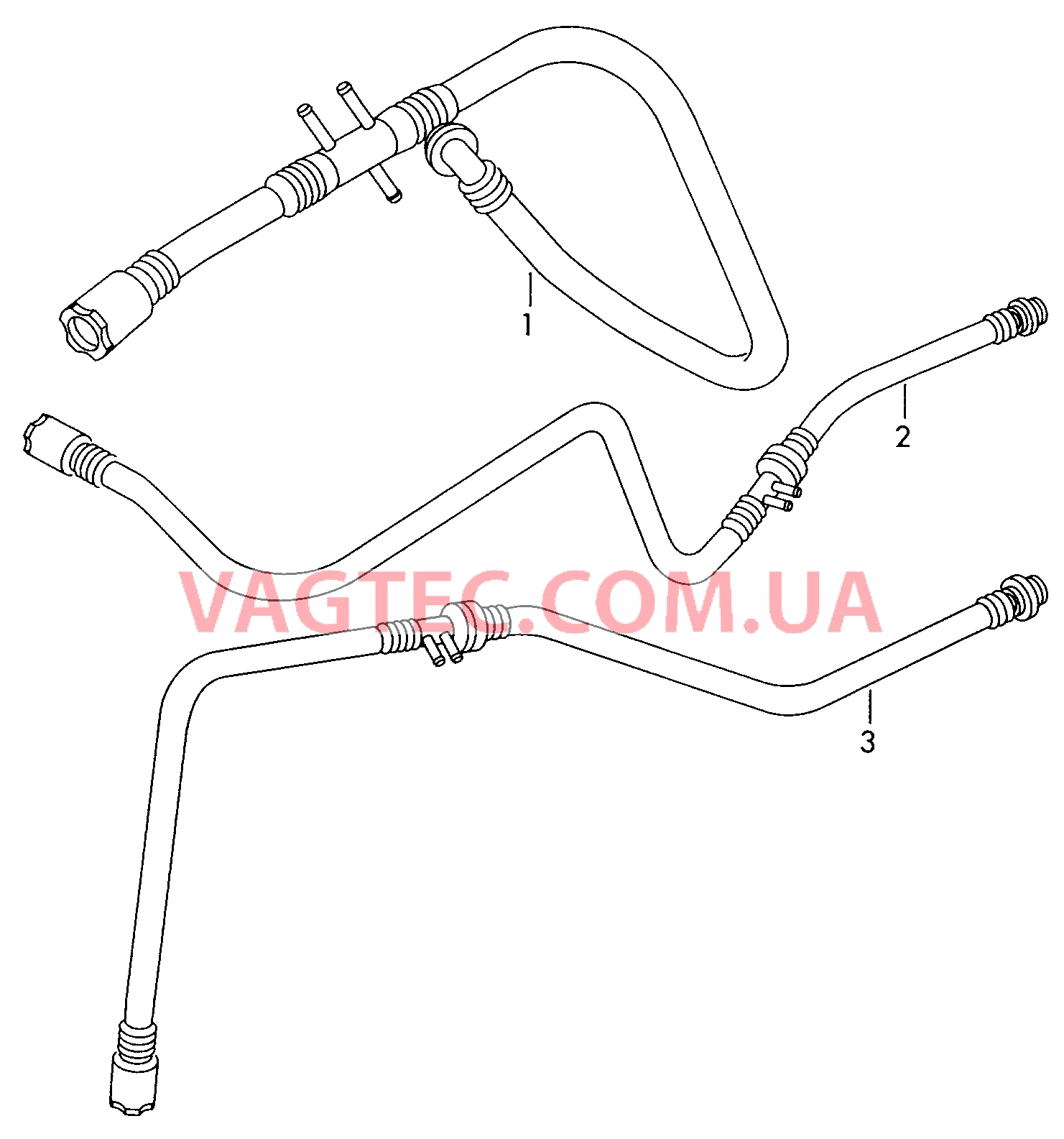 Вакуумные шланги для усилителя тормозного привода  для VOLKSWAGEN Sharan 2000