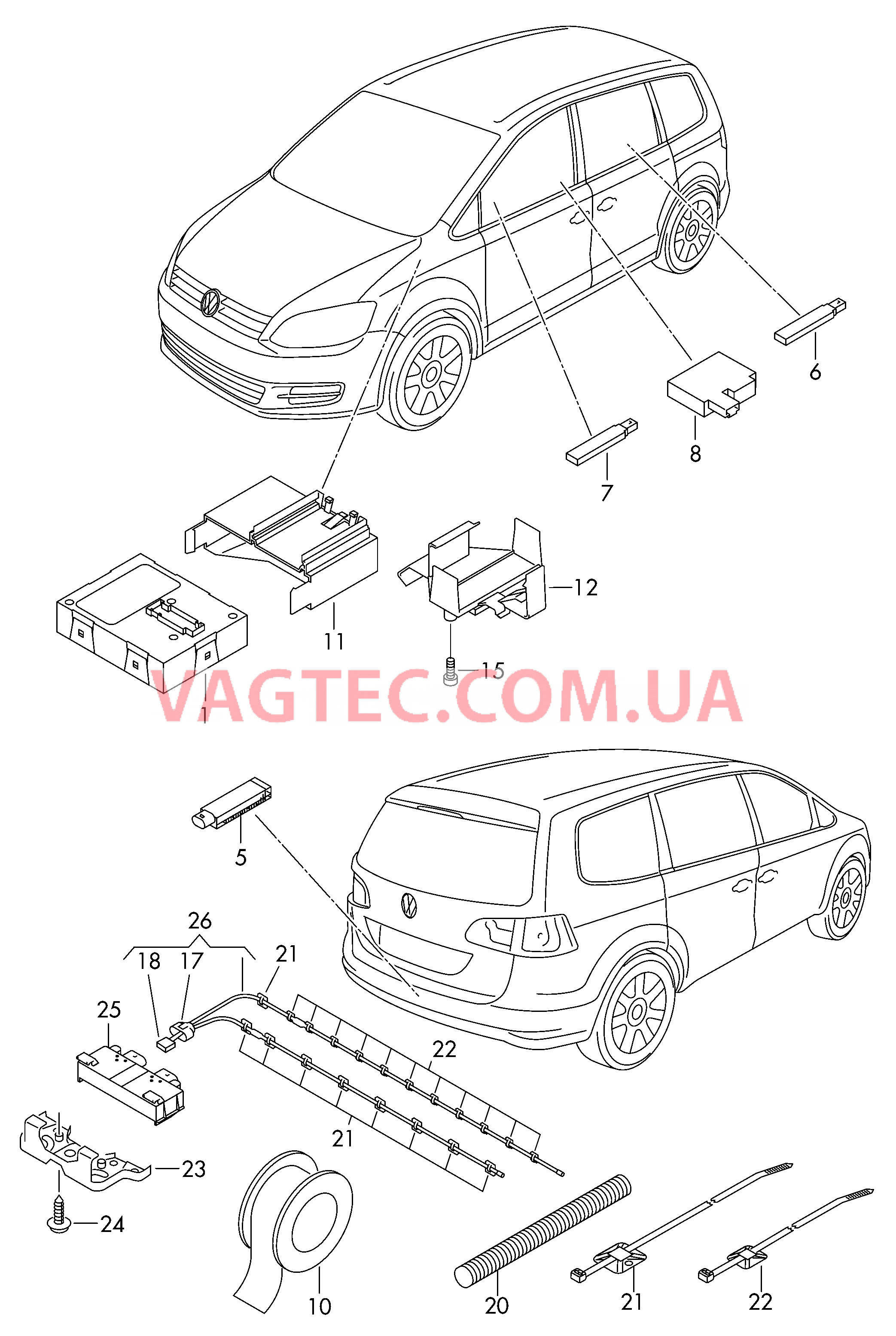 Cписок стартеров  для SEAT Alhambra 2012