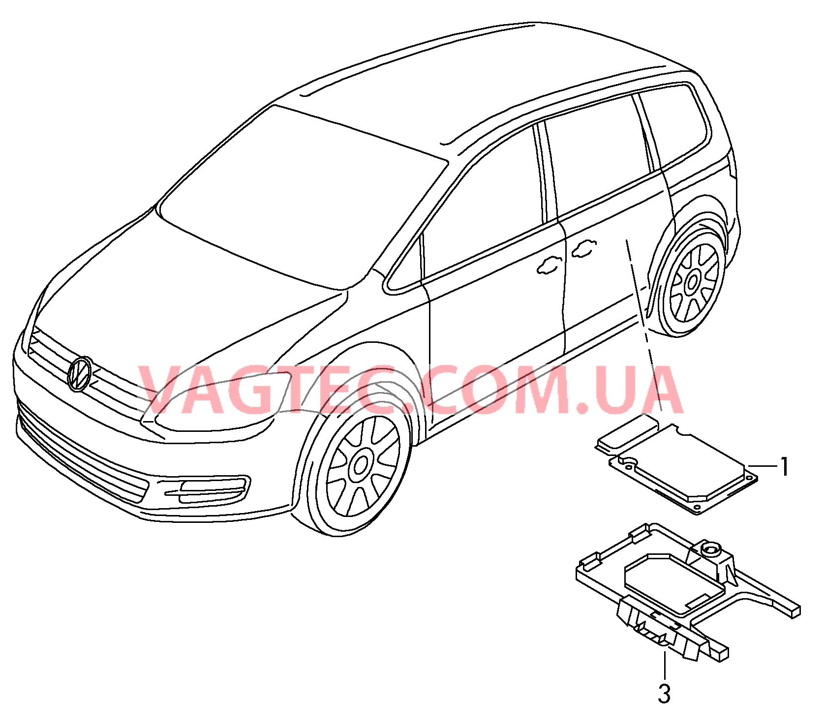 БУ системы электронного регулирования демпфирования  для VOLKSWAGEN Sharan 2014