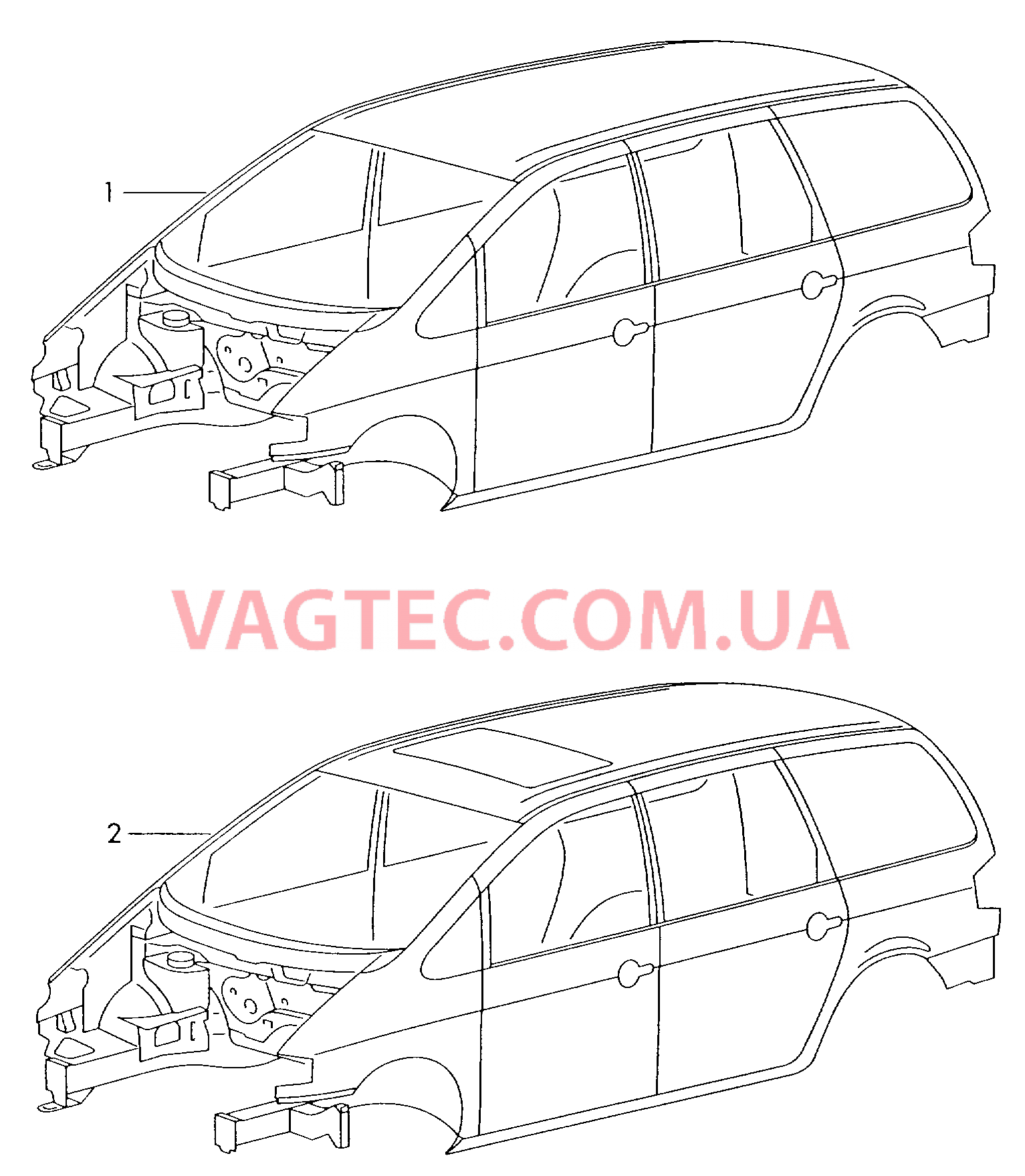 Кузов  для VOLKSWAGEN Sharan 2000