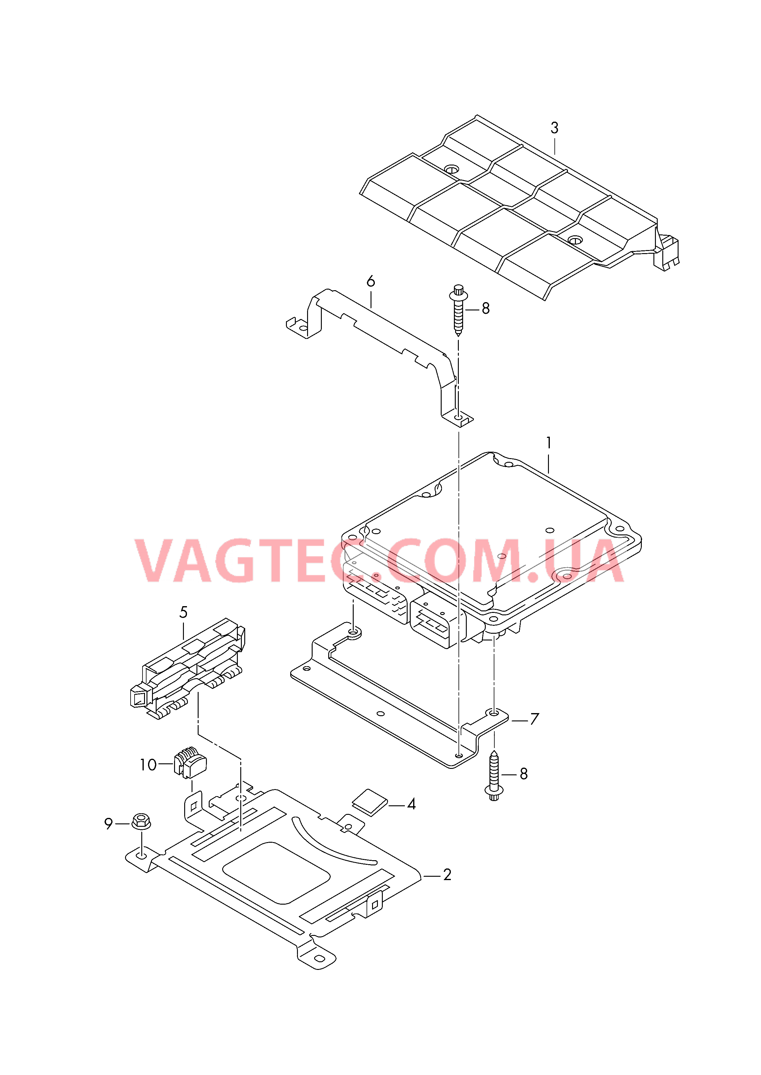 Блок управления двигателя  для SEAT Alhambra 2011