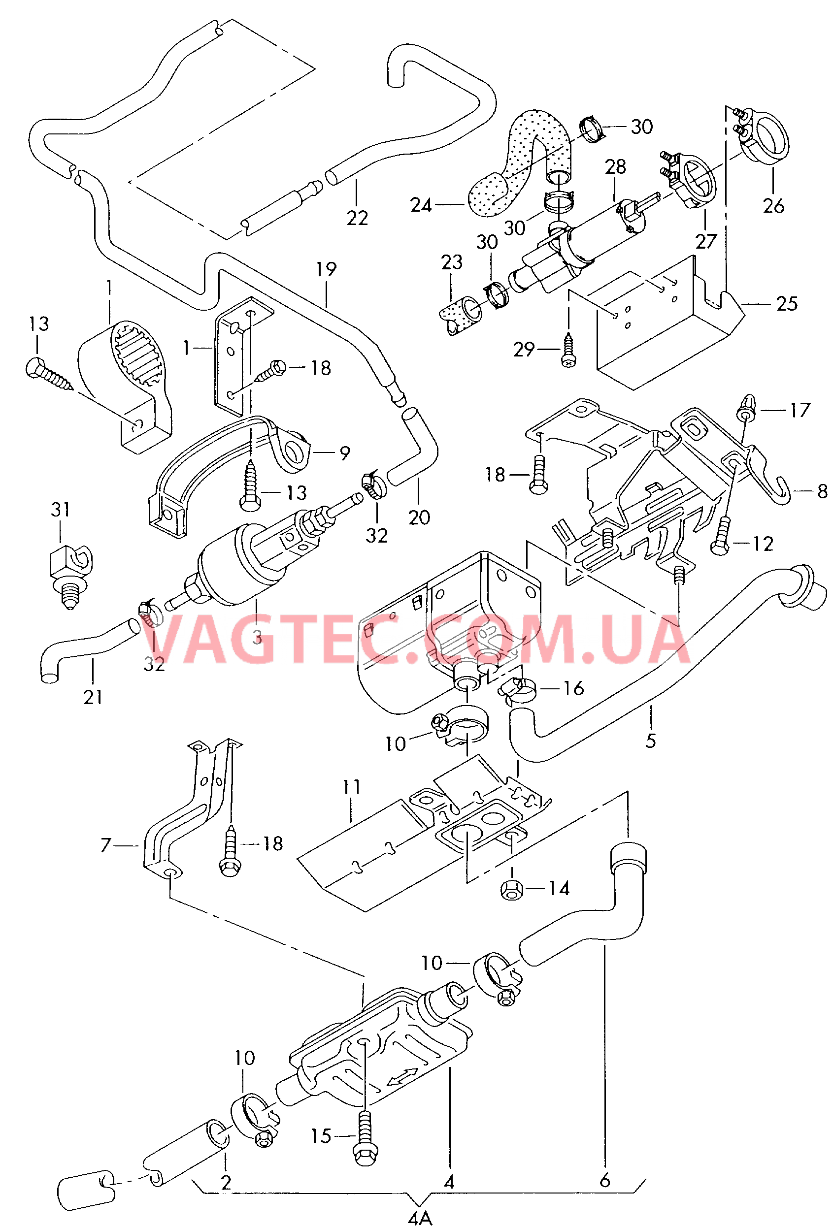 Дополнительный отопитель   Автономный подогреватель для контура циркуляции ОЖ  для SEAT Alhambra 2000