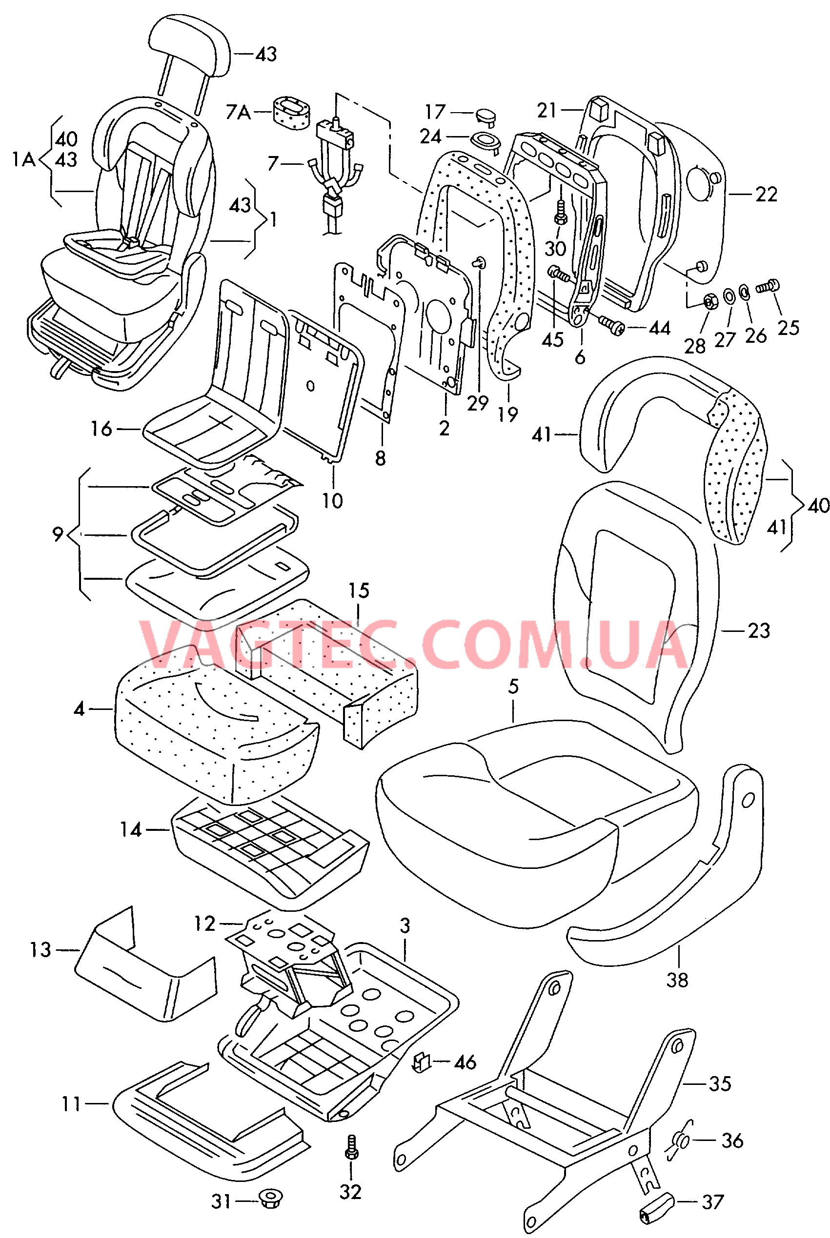 Cписок генераторов  для SEAT Alhambra 2000
