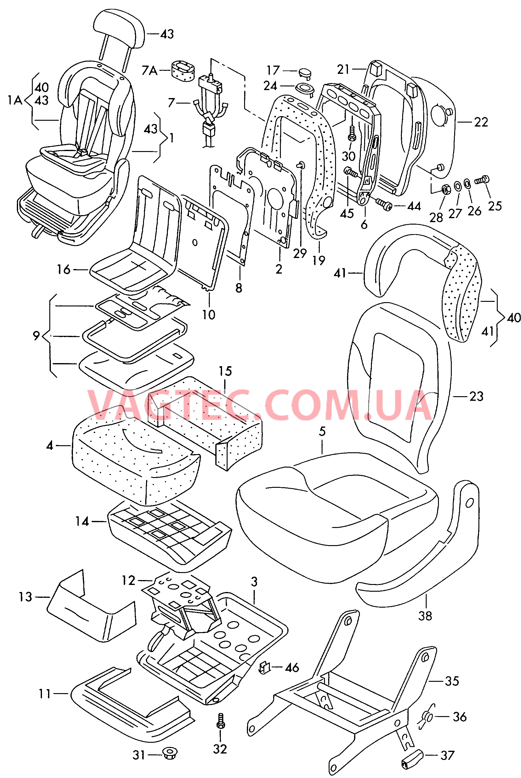 Cиденье, детское  для VOLKSWAGEN Sharan 2000