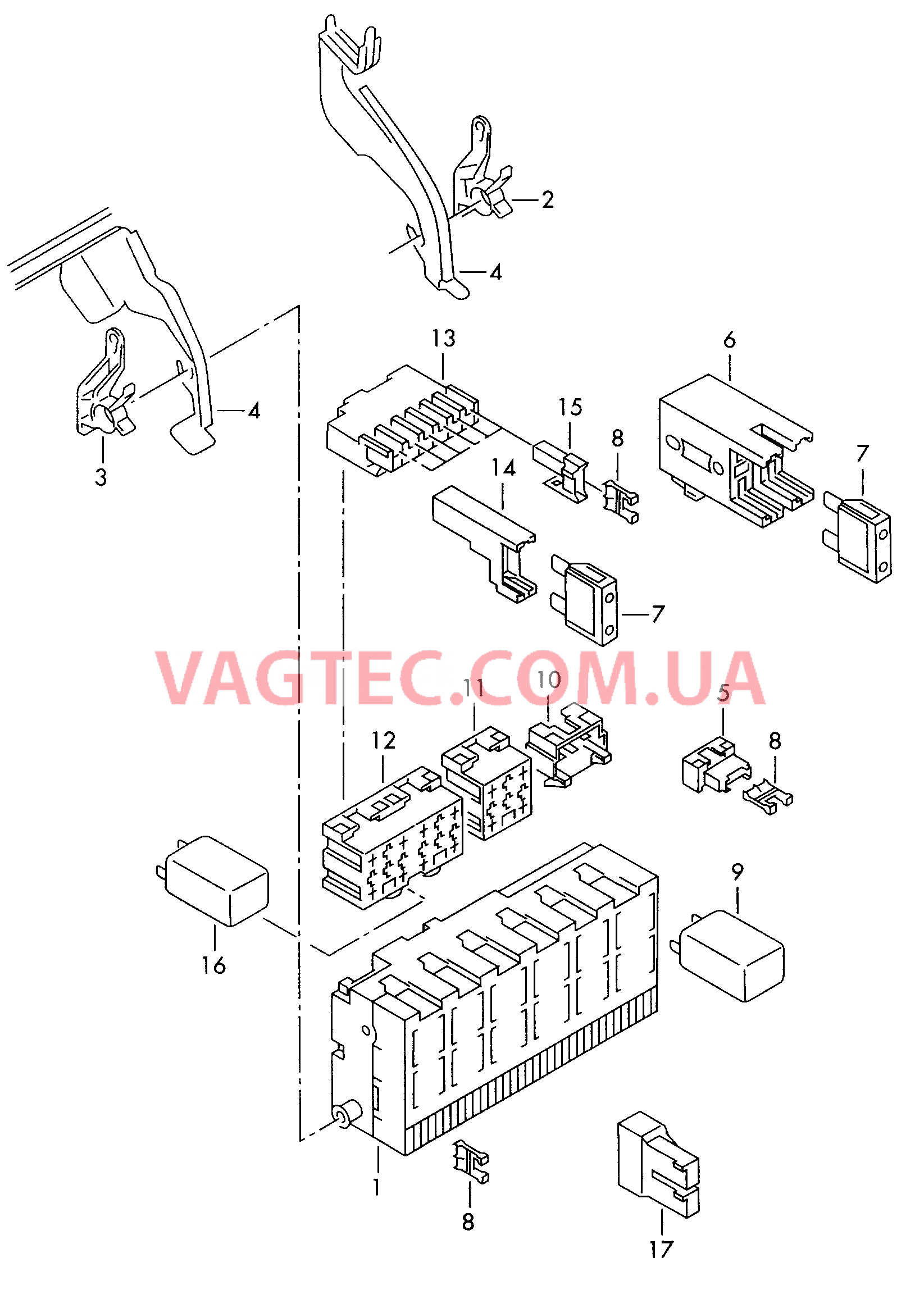 Блок коммутационный Реле   F             >> 7M-W-507 061 для SEAT Alhambra 2000