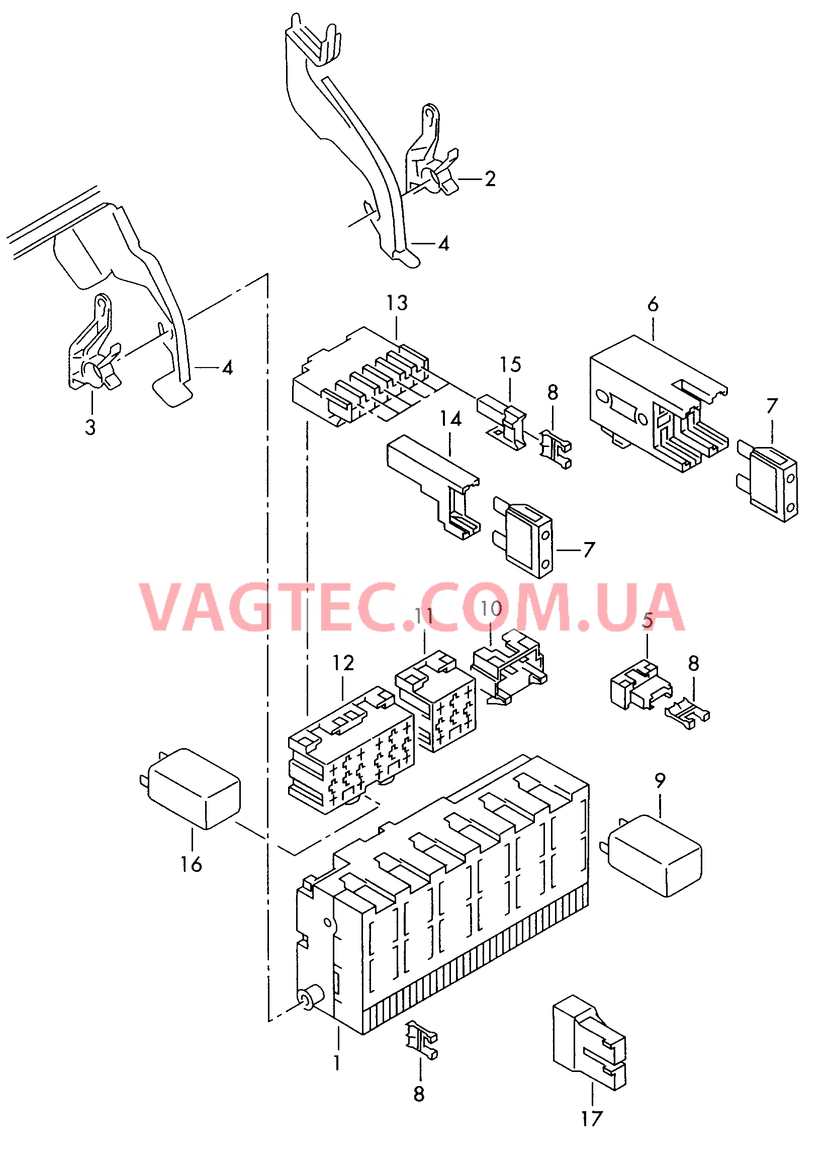 Блок коммутационный Реле   F             >> 7M-W-021 026 для VOLKSWAGEN Sharan 2000