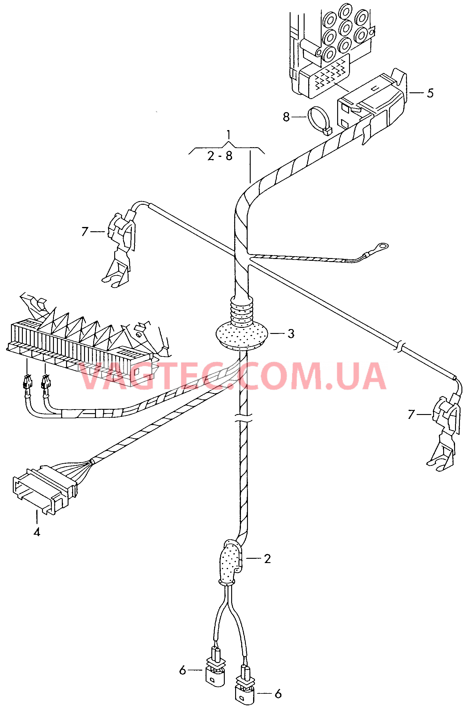 Жгут проводов для системы                  -ABS-   F 7M-W-507 061>> для SEAT Alhambra 2000