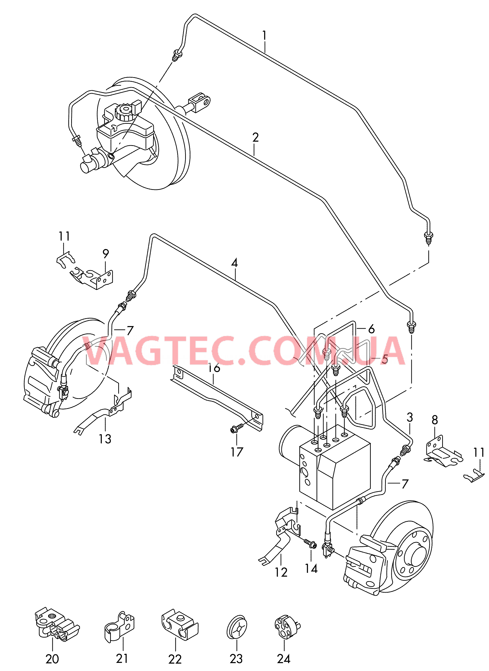 Тормозная трубка Тормозной шланг  для SEAT Alhambra 2017