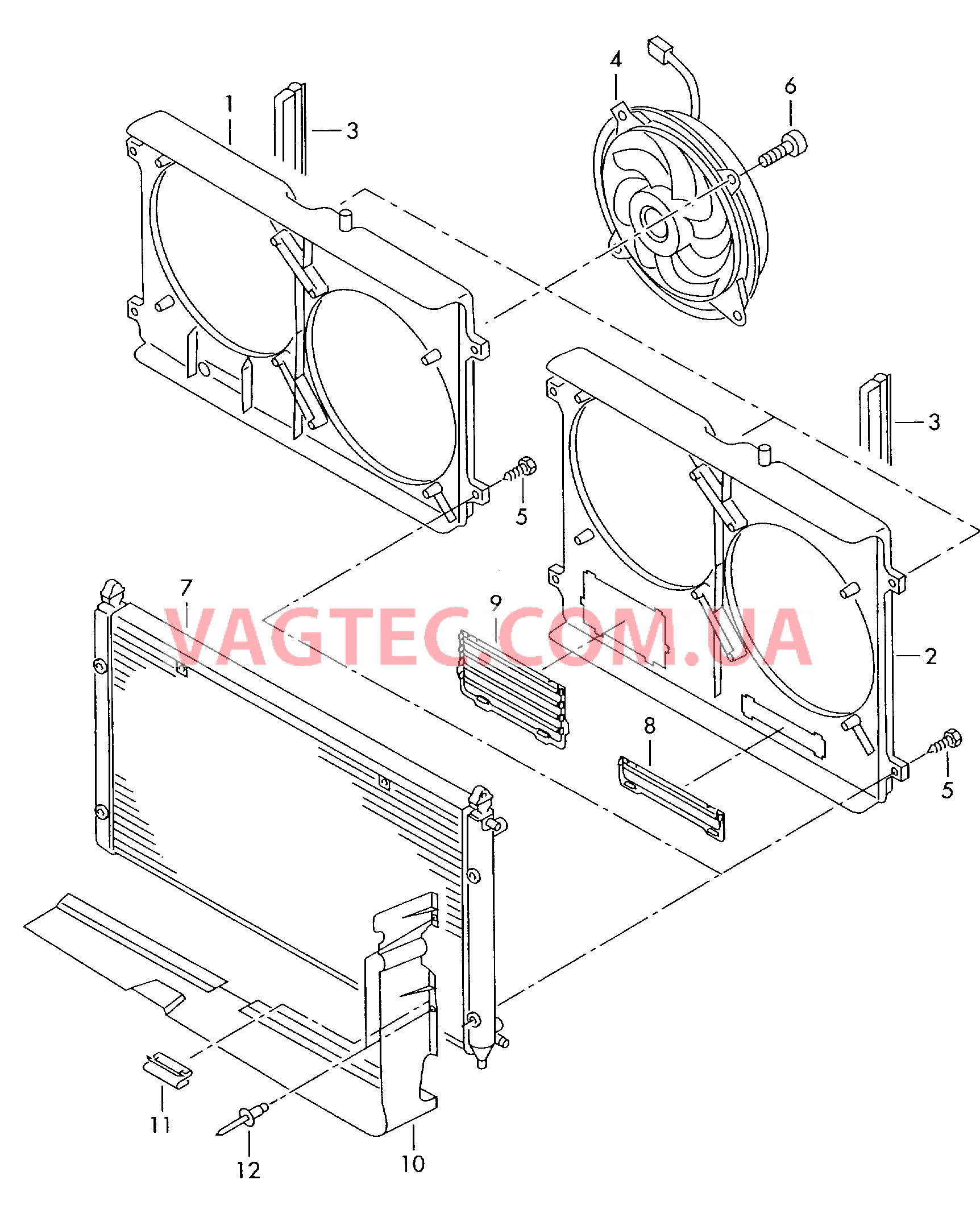 Рамка вентилятора  для VOLKSWAGEN Sharan 2007