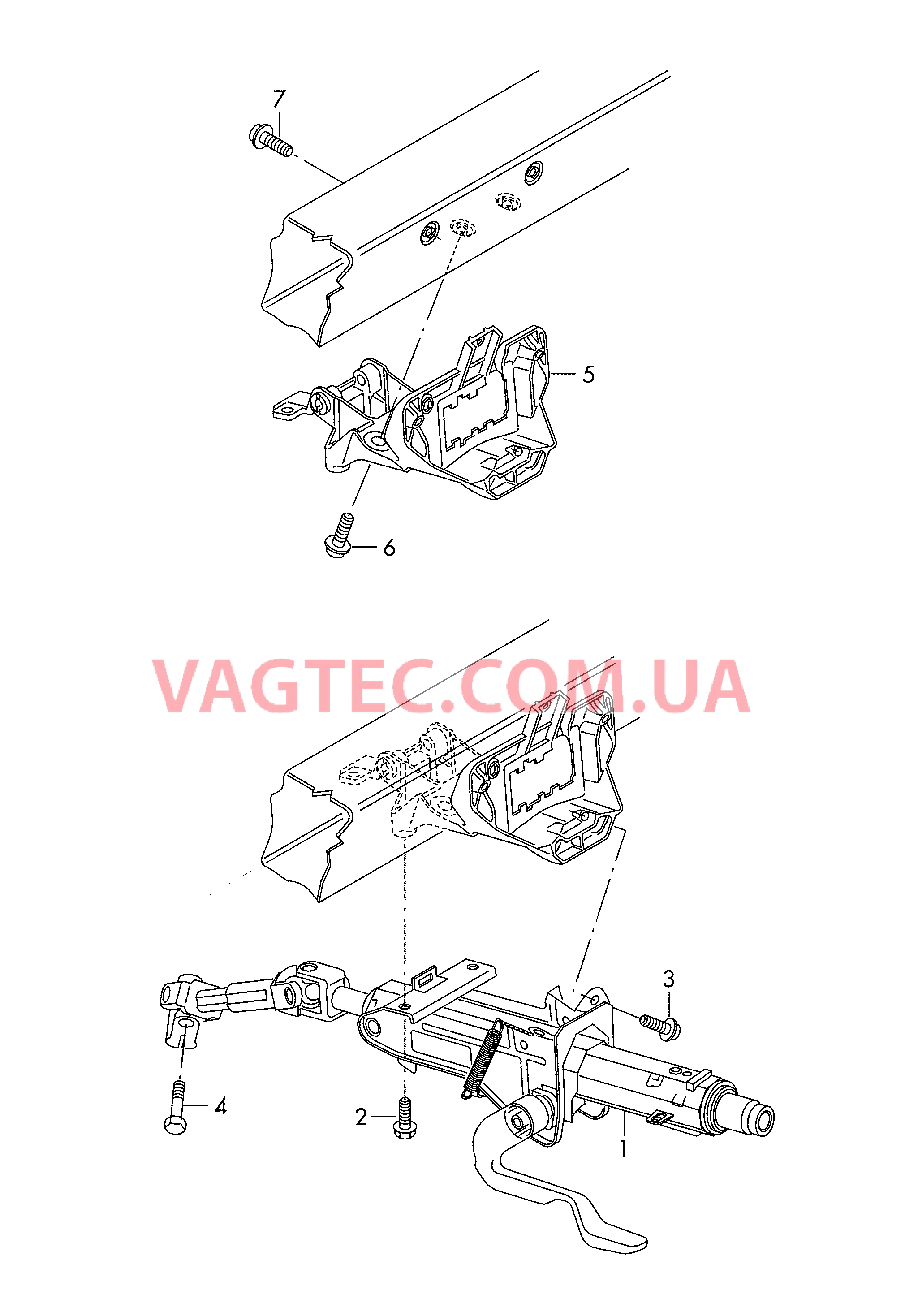 Рулевая колонка  для SEAT Alhambra 2017