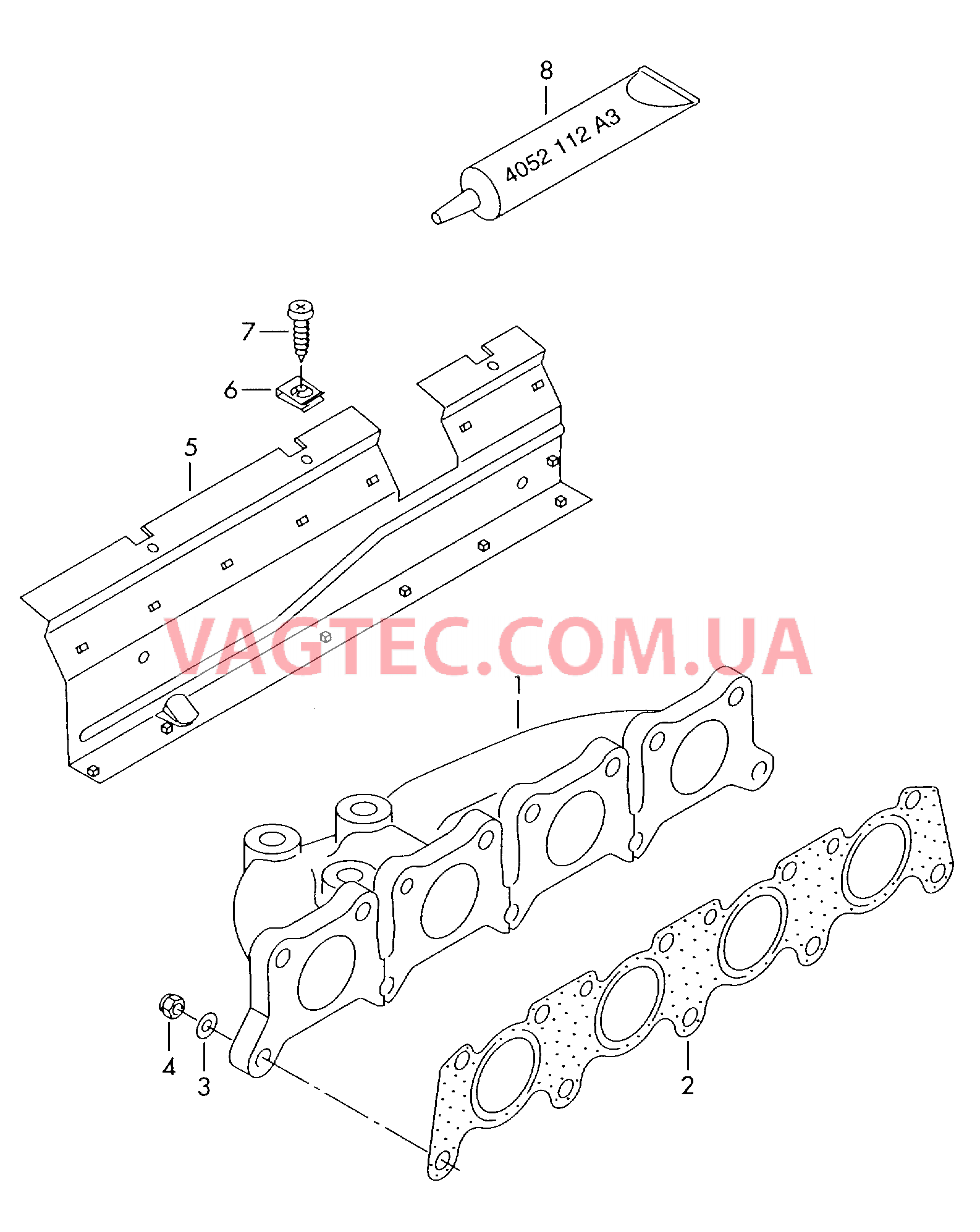 Выпускной коллектор  для SEAT Alhambra 2008