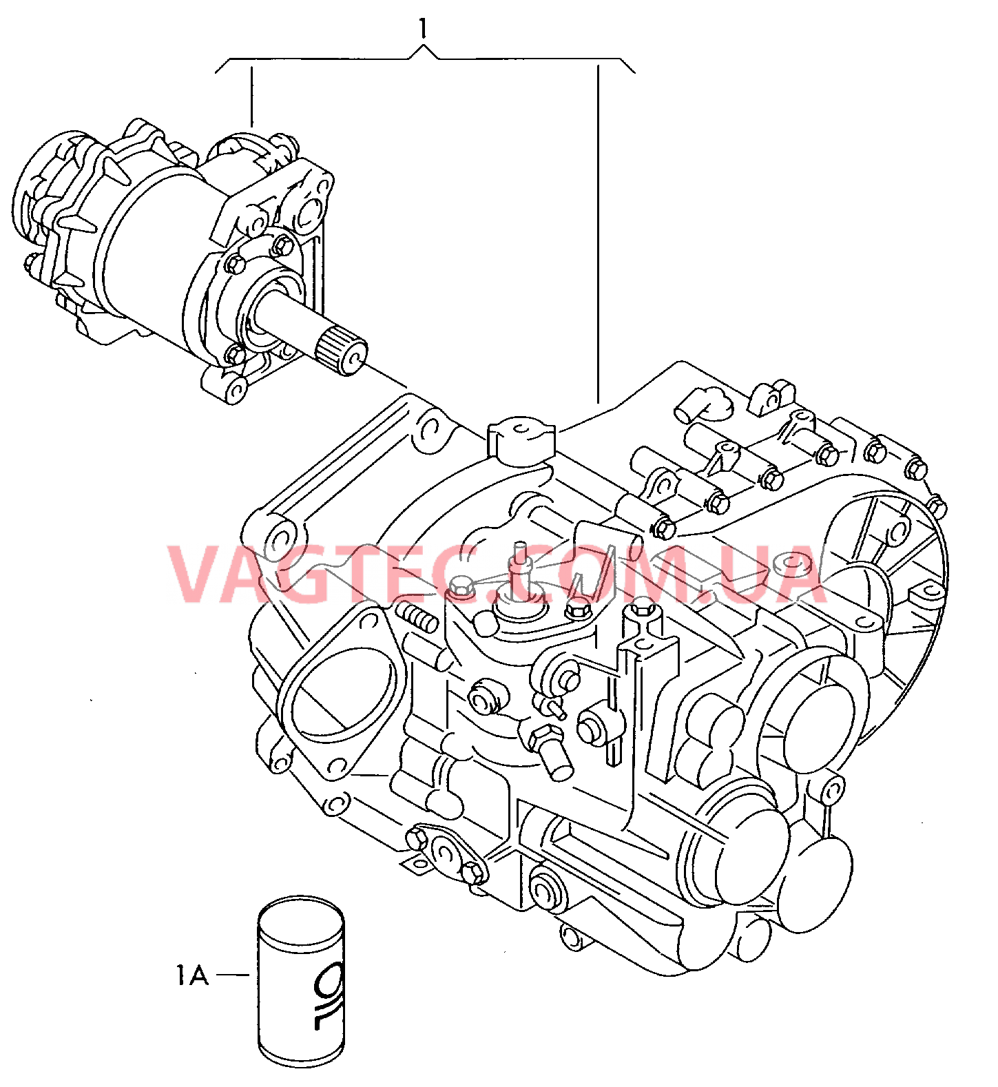 6-ступ. механическая КП для полного привода  для SEAT Alhambra 2002