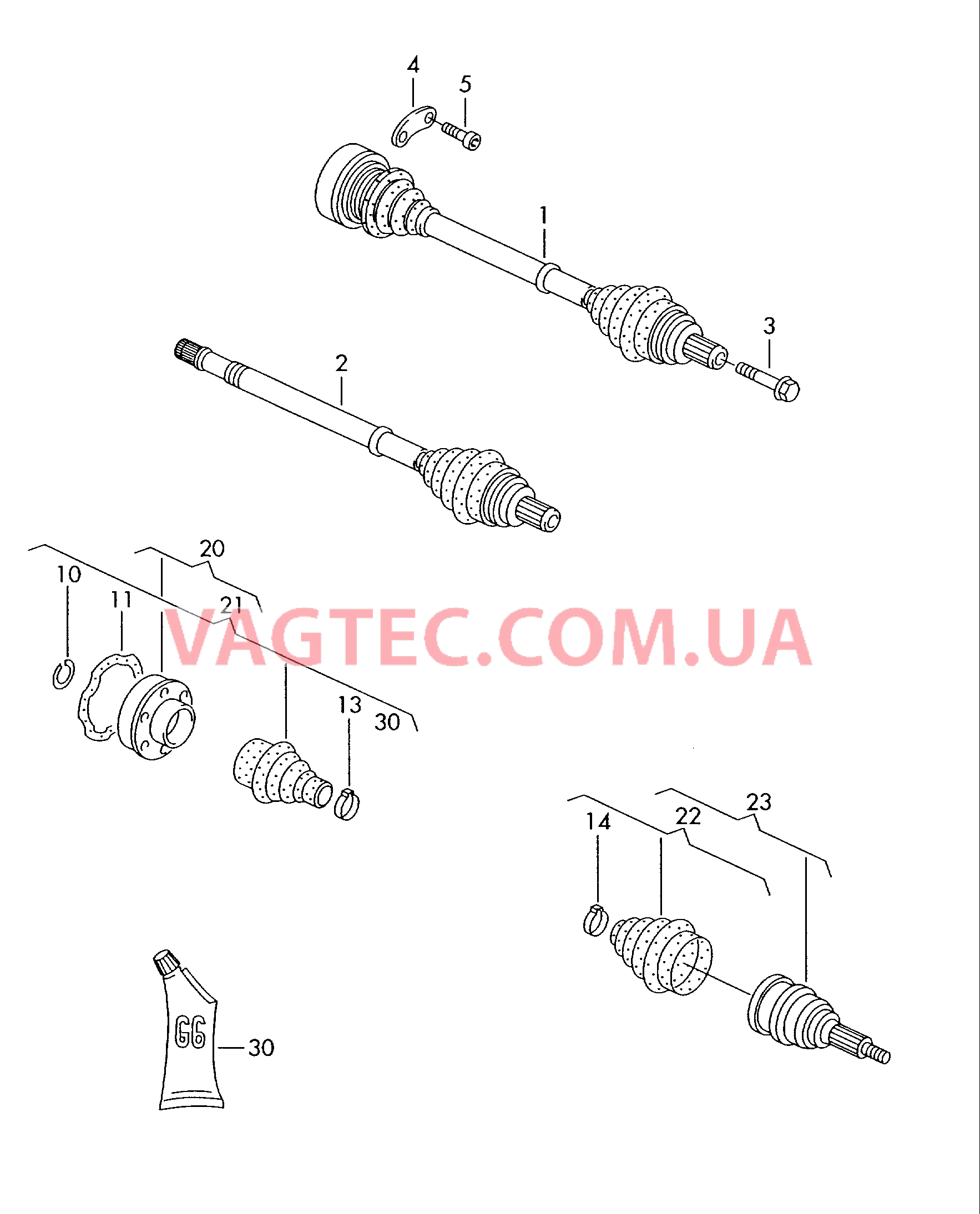 Приводной вал  для SEAT Alhambra 2002