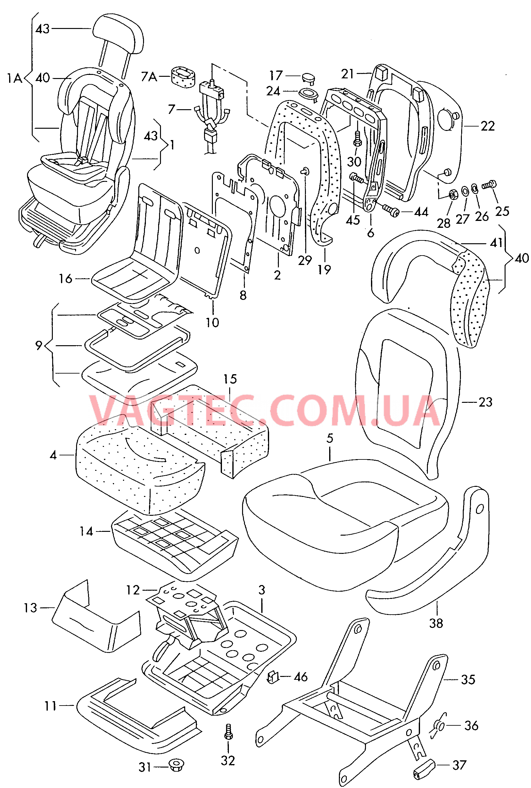 Cписок генераторов  для VOLKSWAGEN Sharan 2002