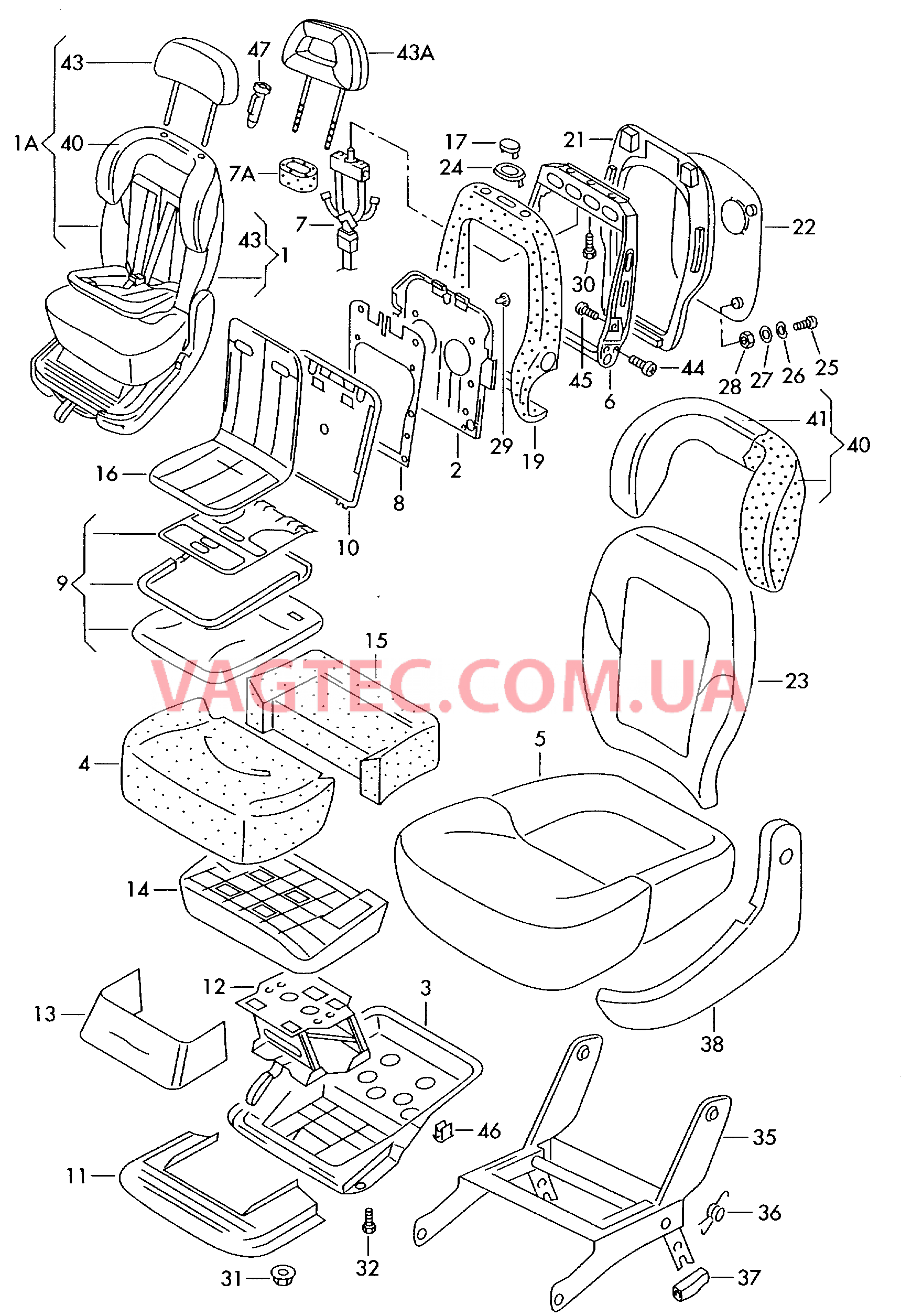 Cиденье, детское  F             >> 7M-4-019 699 для VOLKSWAGEN Sharan 2004