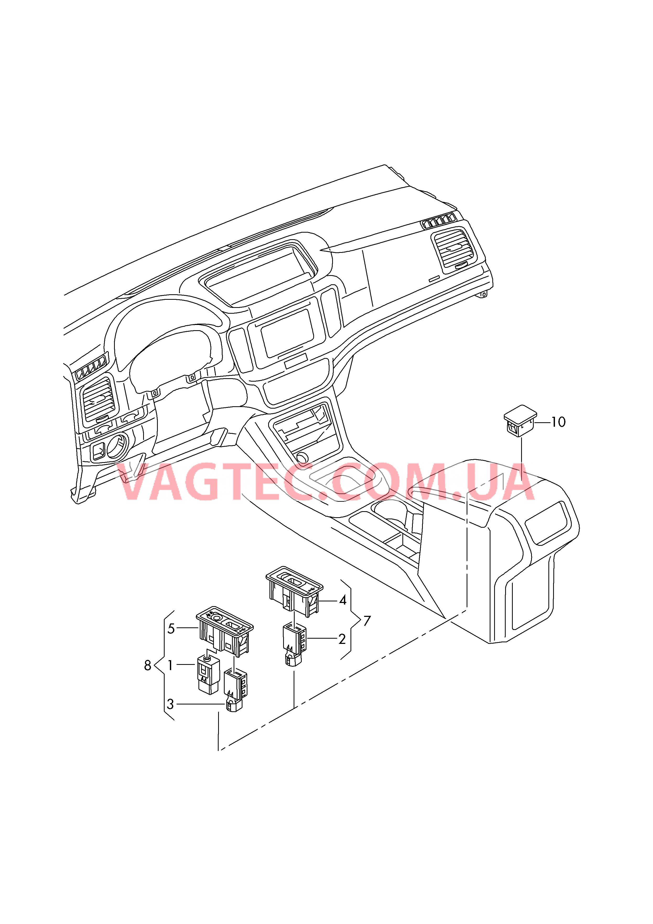 Интерфейс для внешних подключений  для SEAT Alhambra 2017