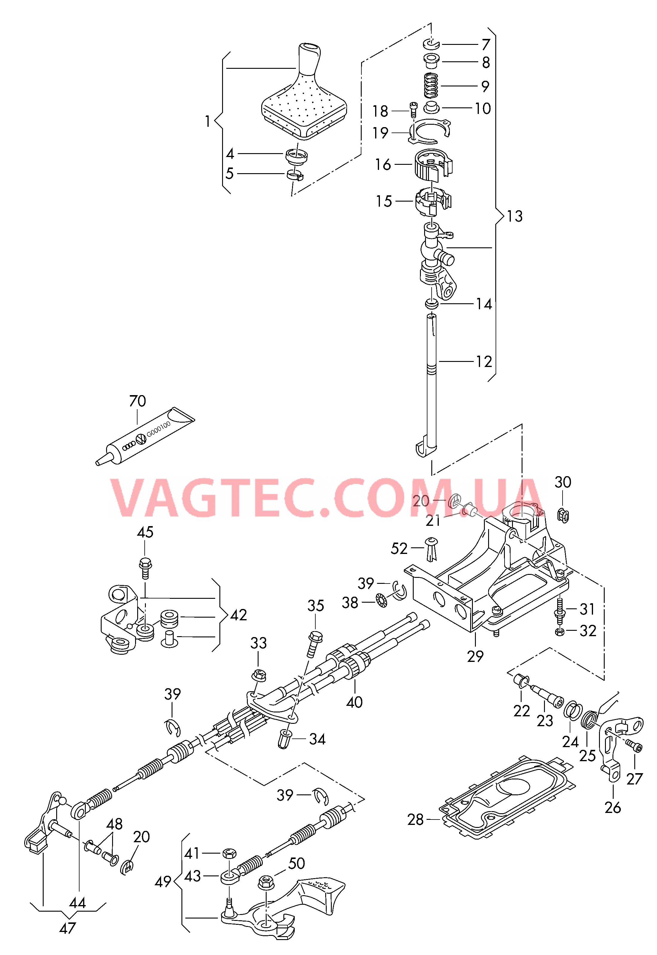 Механизм переключения  для SEAT Alhambra 2005