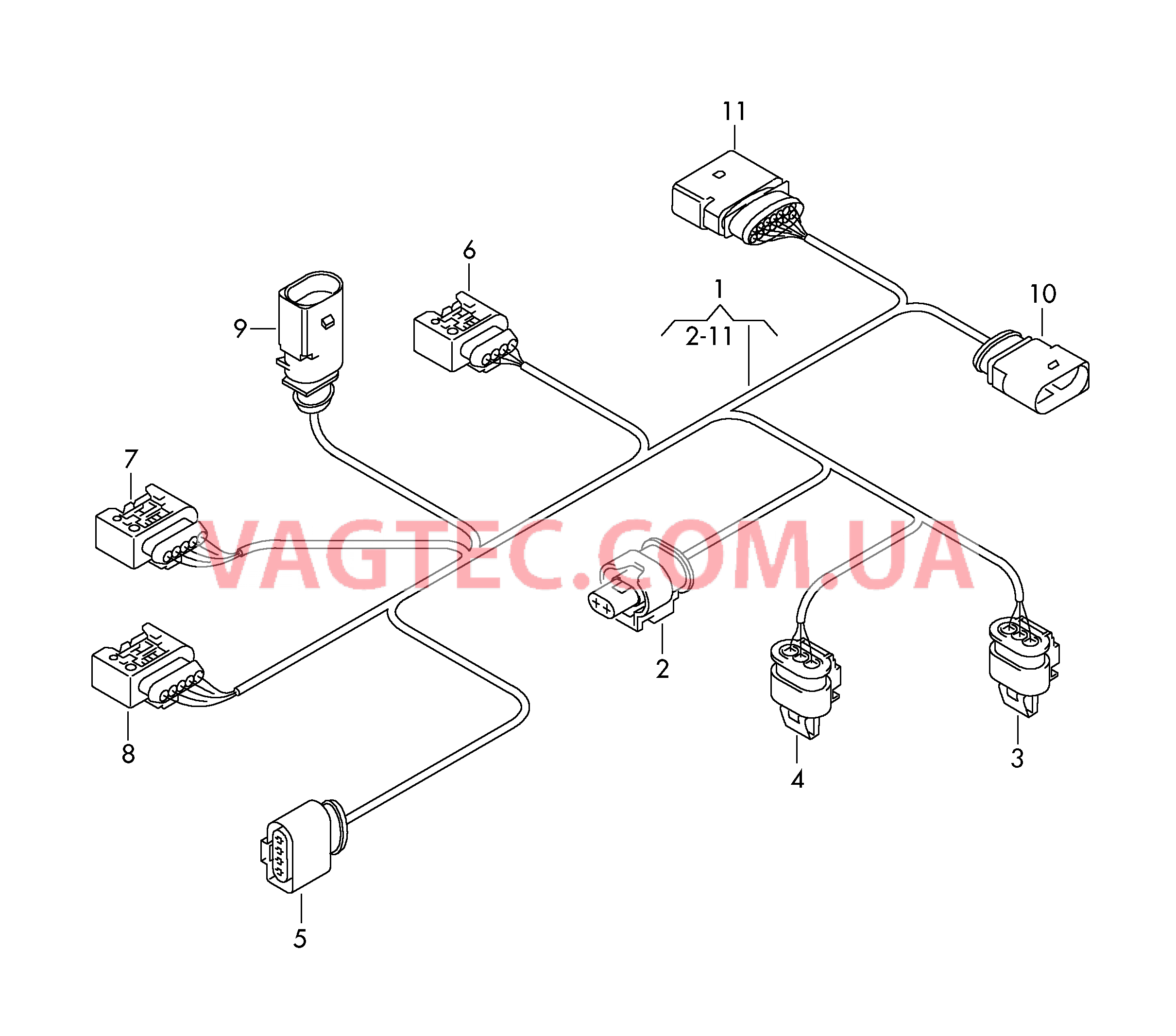 Кабель-адаптер для бака восстановителя  для VOLKSWAGEN Passat 2013