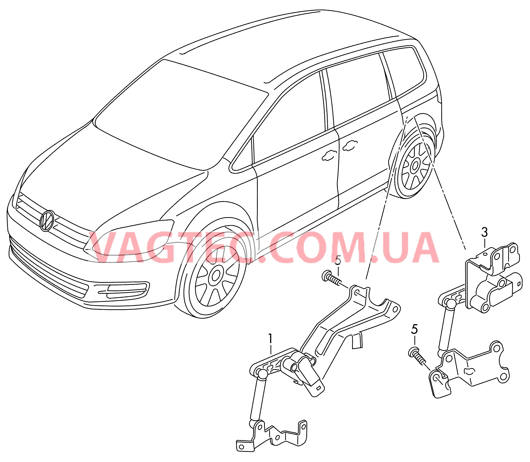 Датчик корректора фар  для SEAT Alhambra 2012