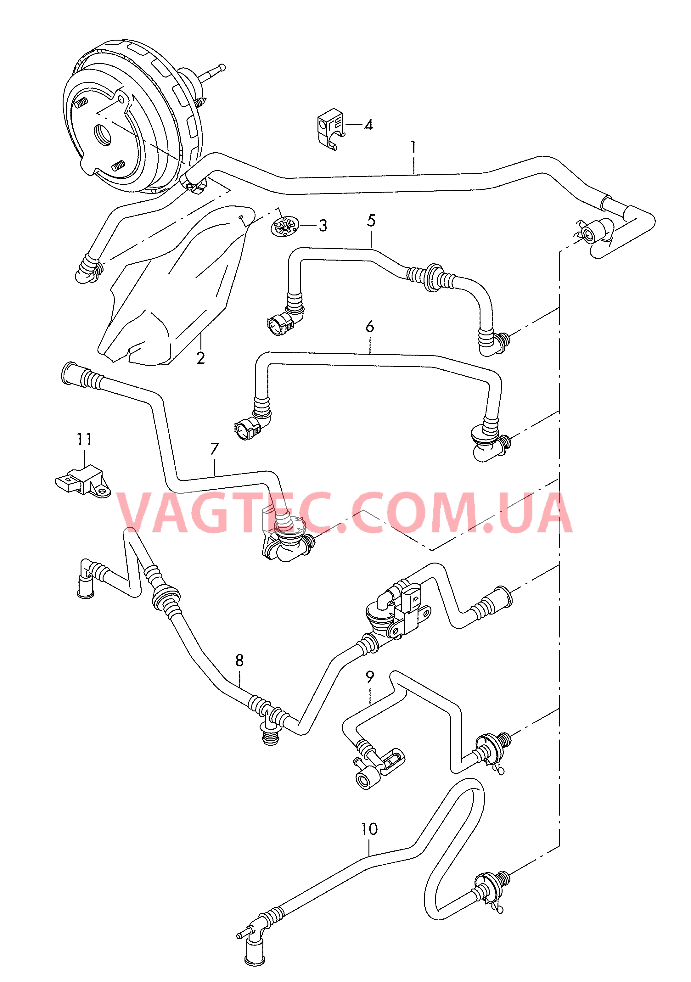 Вакуумная труба  для SEAT Alhambra 2015