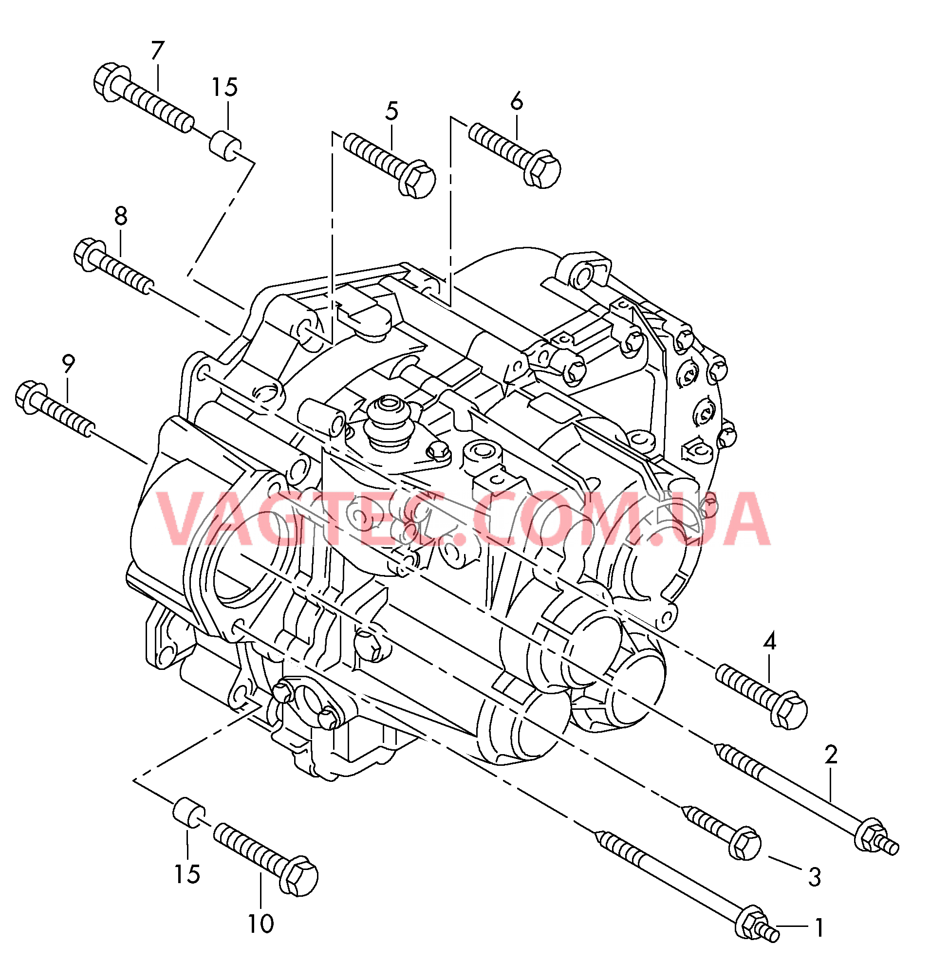 Детали крепления для двигателя и КП  6-ступ. механическая КП  для VOLKSWAGEN Tiguan 2017