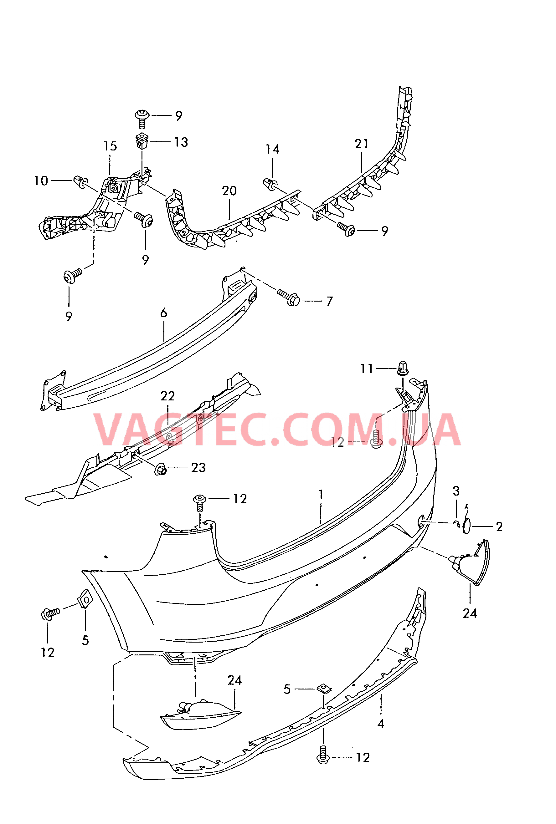 Бампер  для SEAT Altea 2004