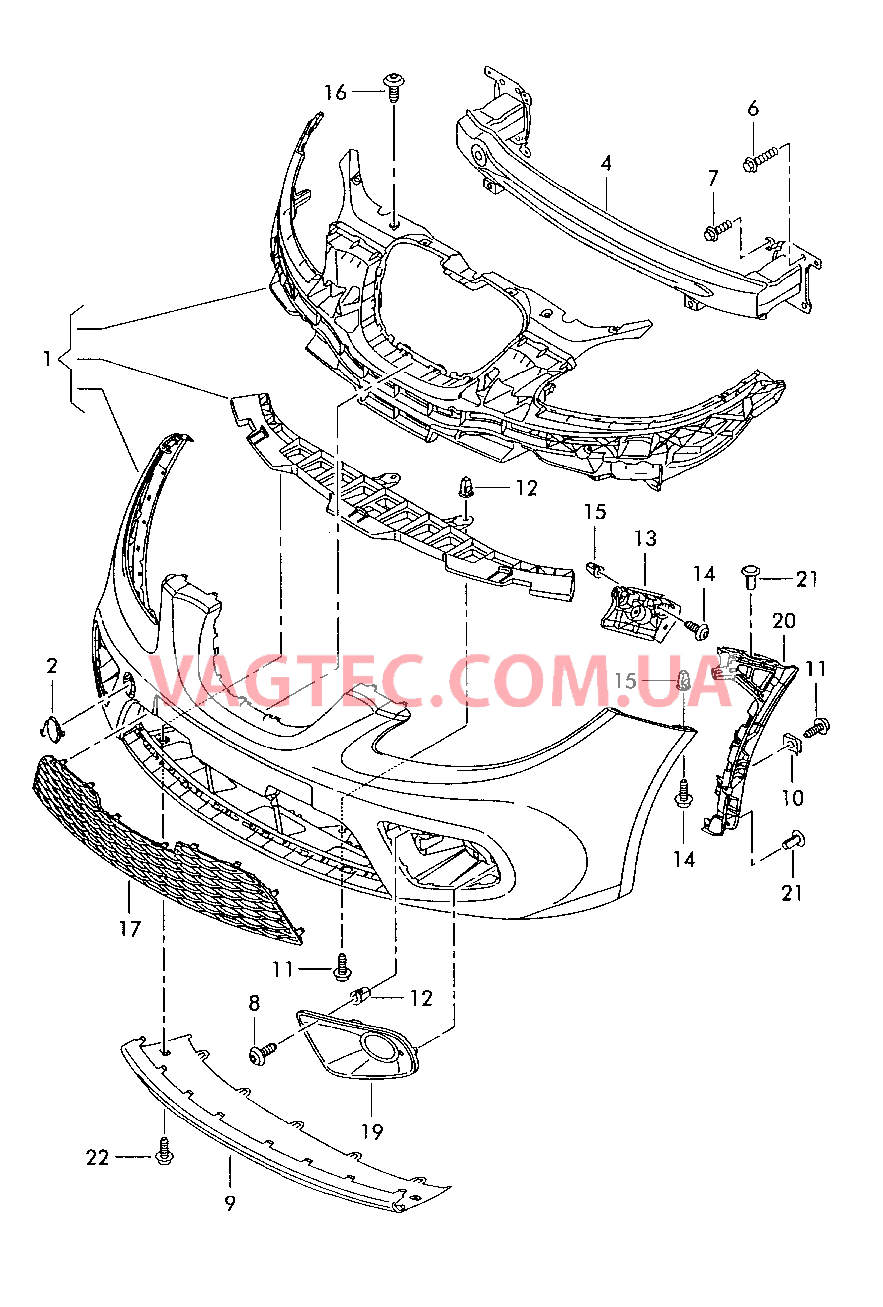 Бампер  для SEAT Altea 2014