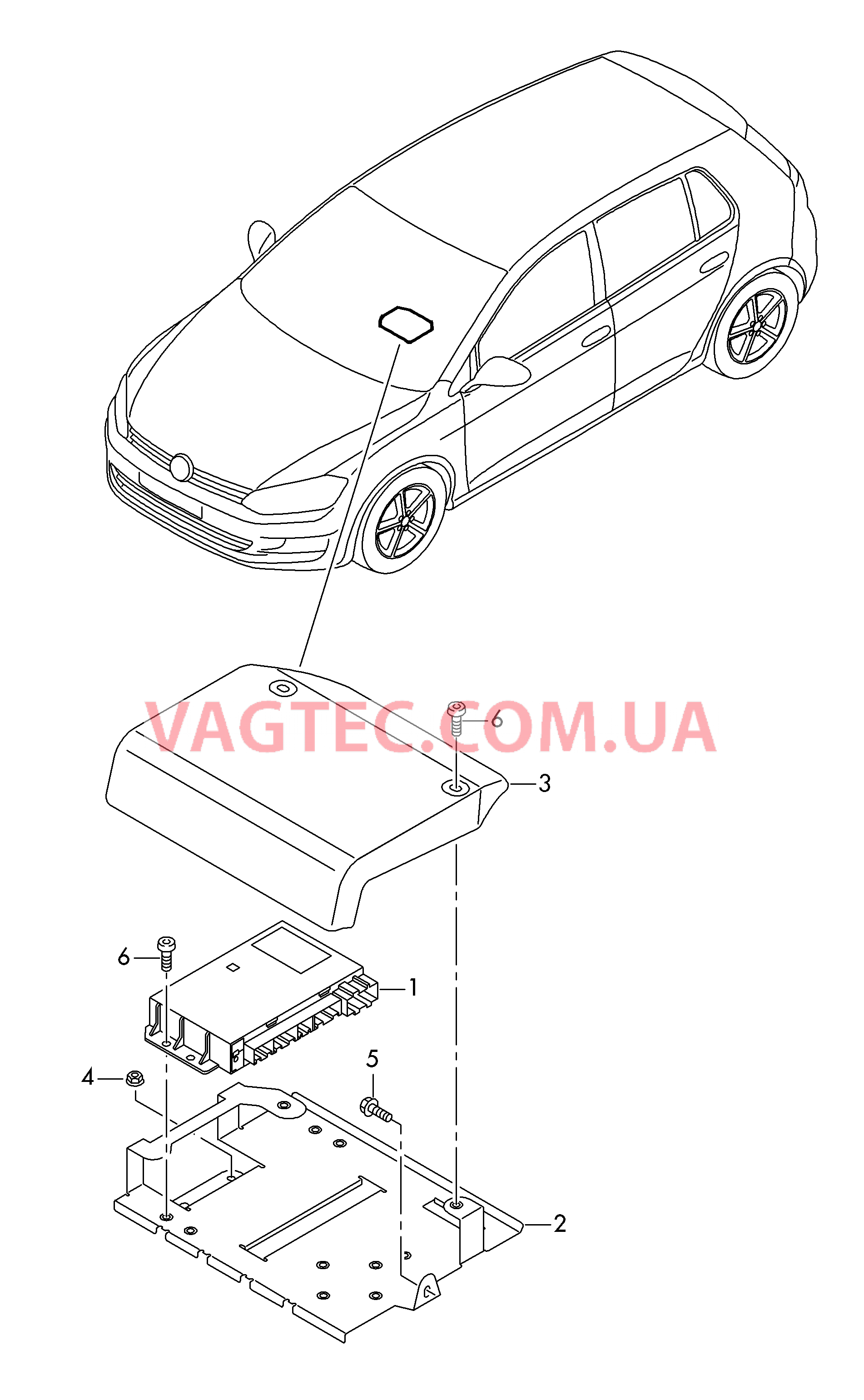 Блок управления для спец.а/м для а/м в спец.комплектации  для SEAT Leon 2015
