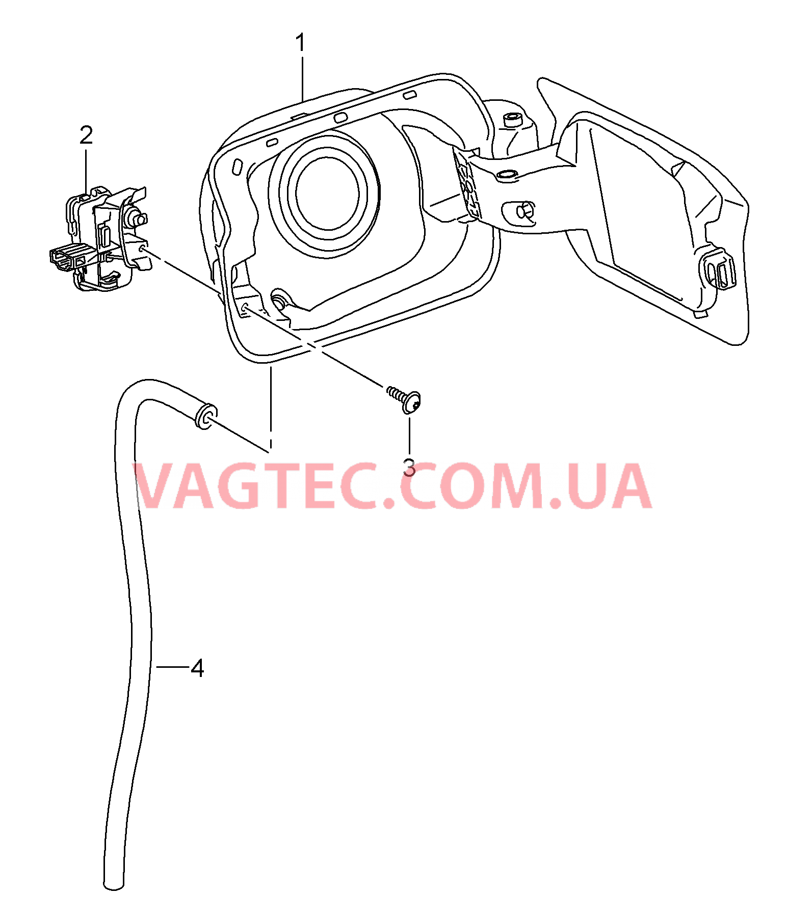 Крышка заливной горловины бака с серьгой  для SEAT Leon 2017