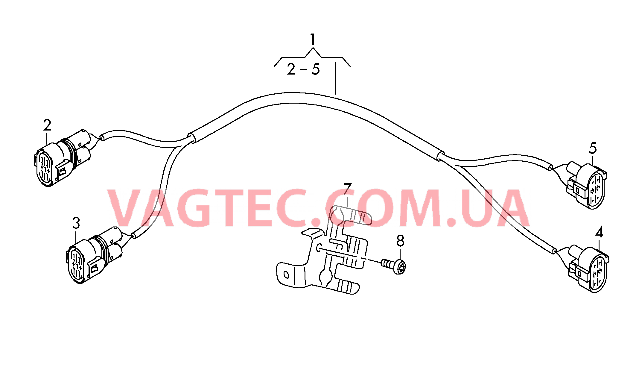 Жгут проводов электровентилятора  для AUDI A6Q 2016
