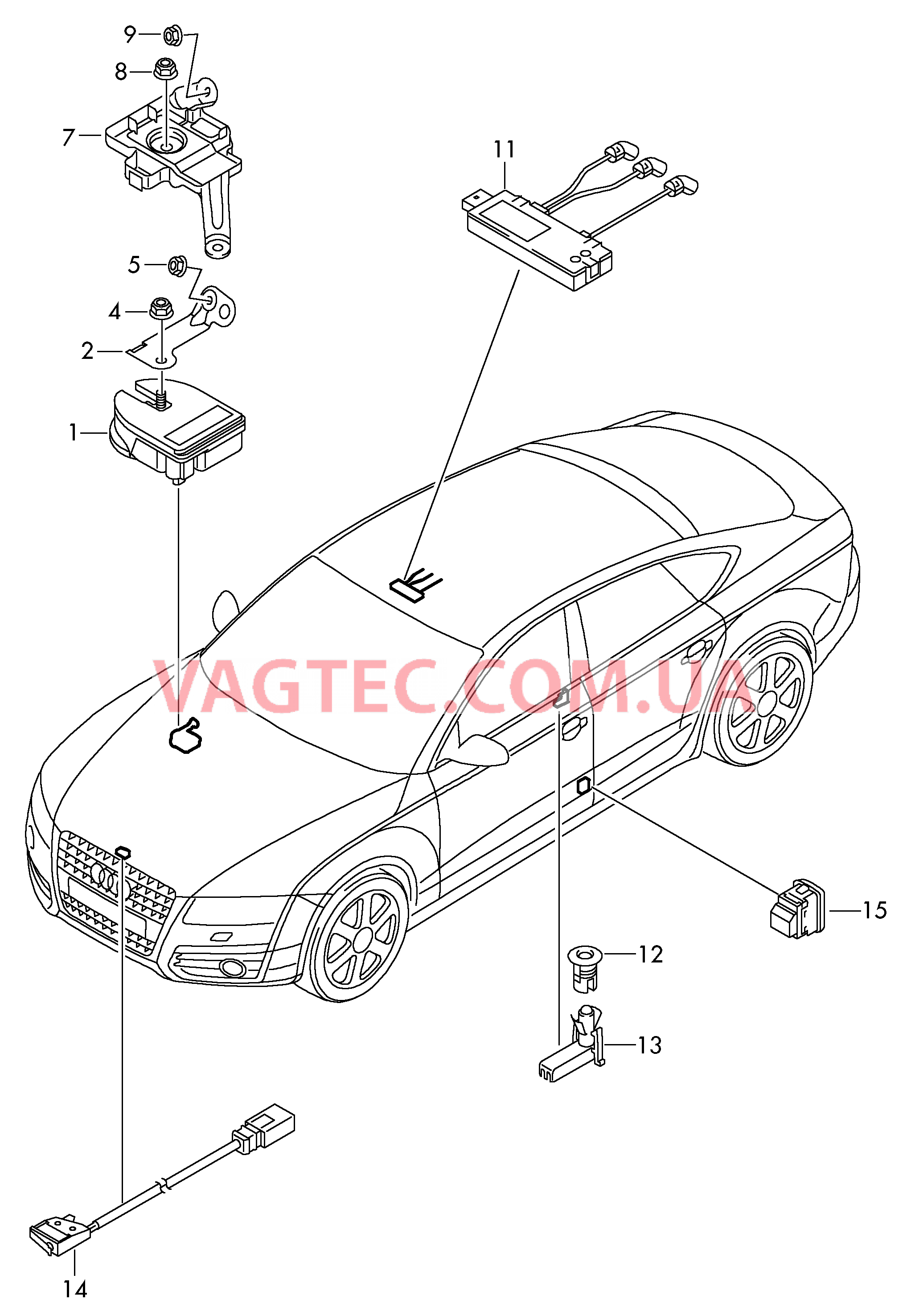 Противоугонная система  для AUDI A7 2013