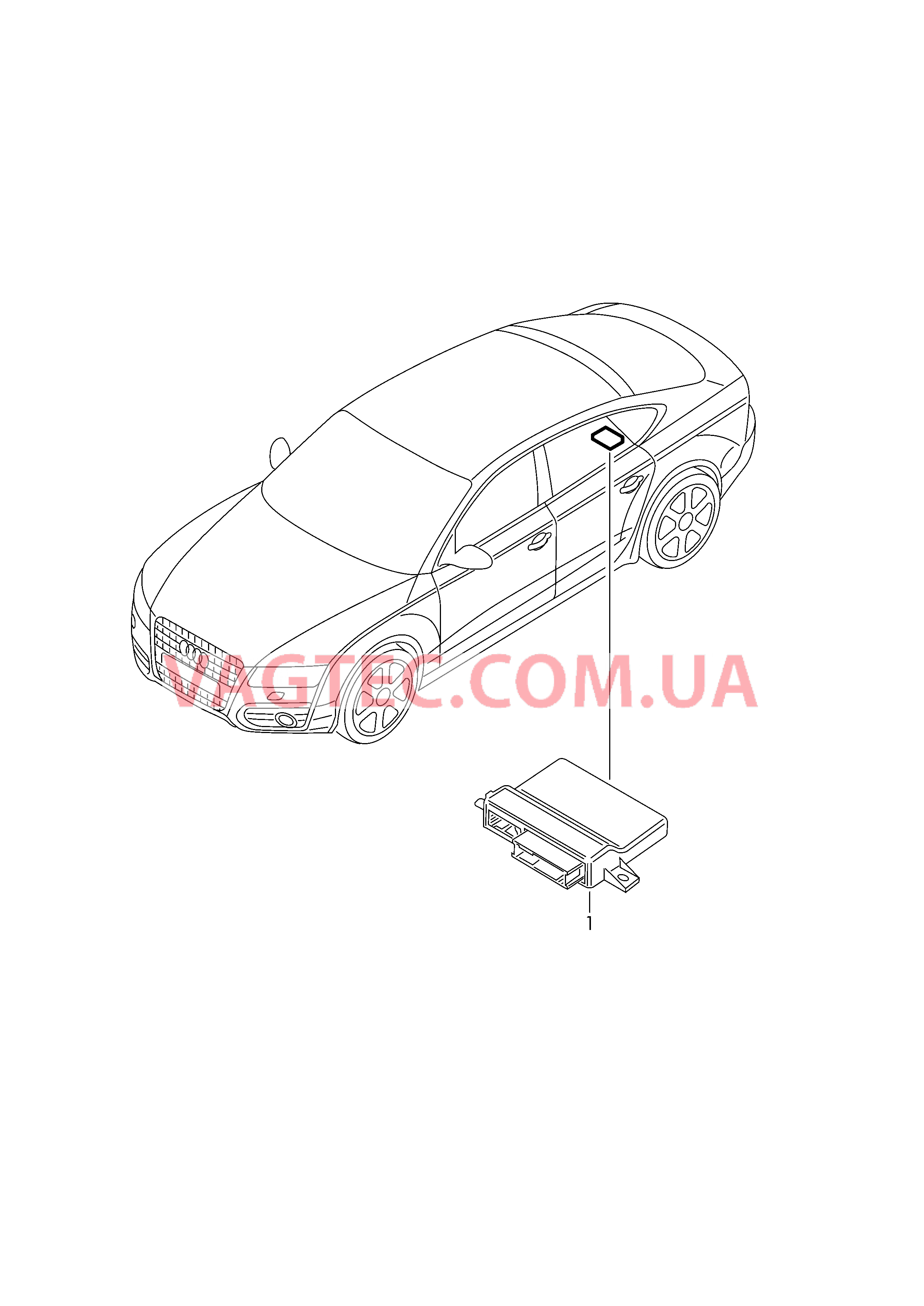 Диагностический интерфейс шин данных  Cм. памятку:  для AUDI A7 2018