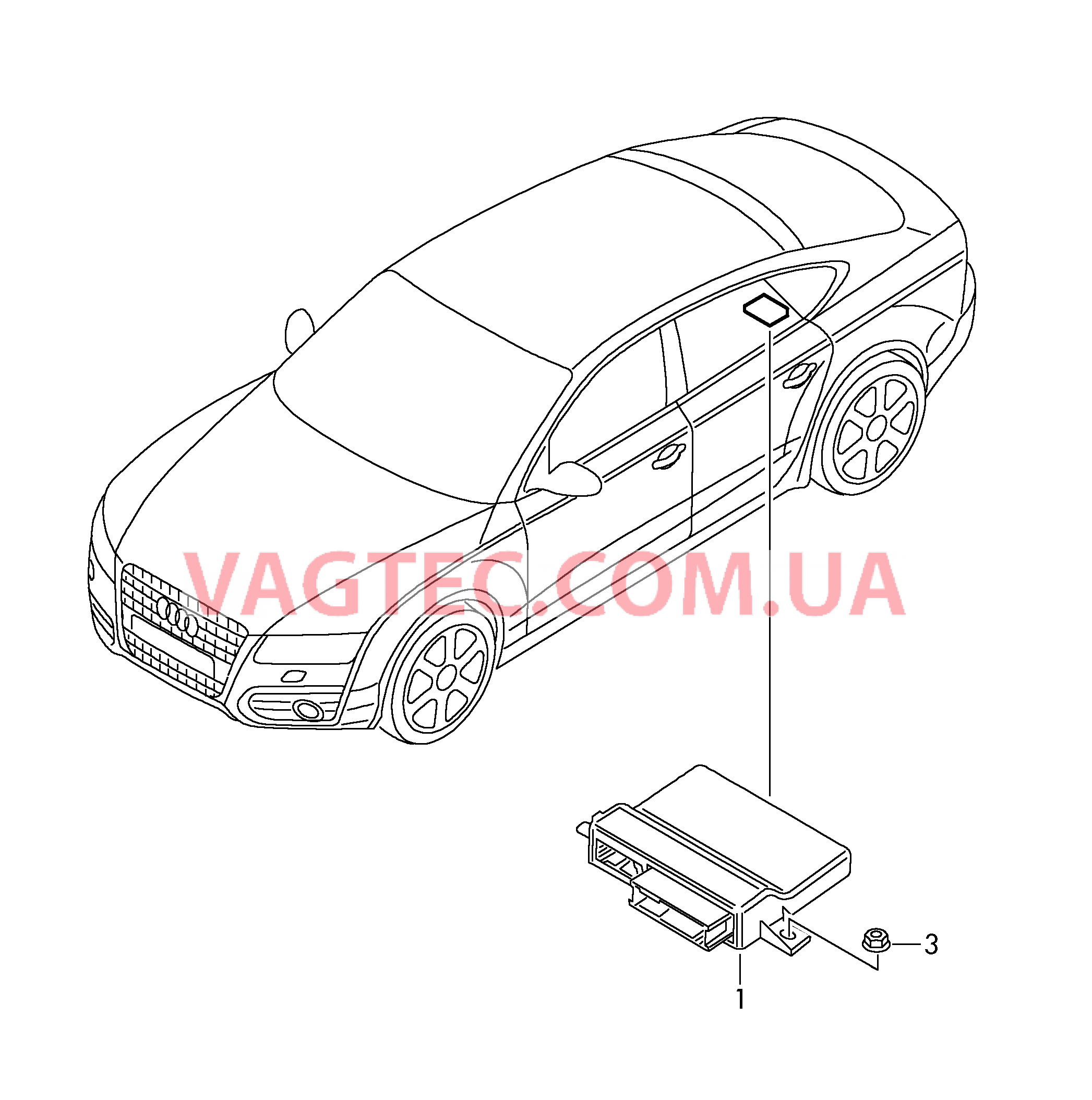 Диагностический интерфейс шин данных  для AUDI A7 2013