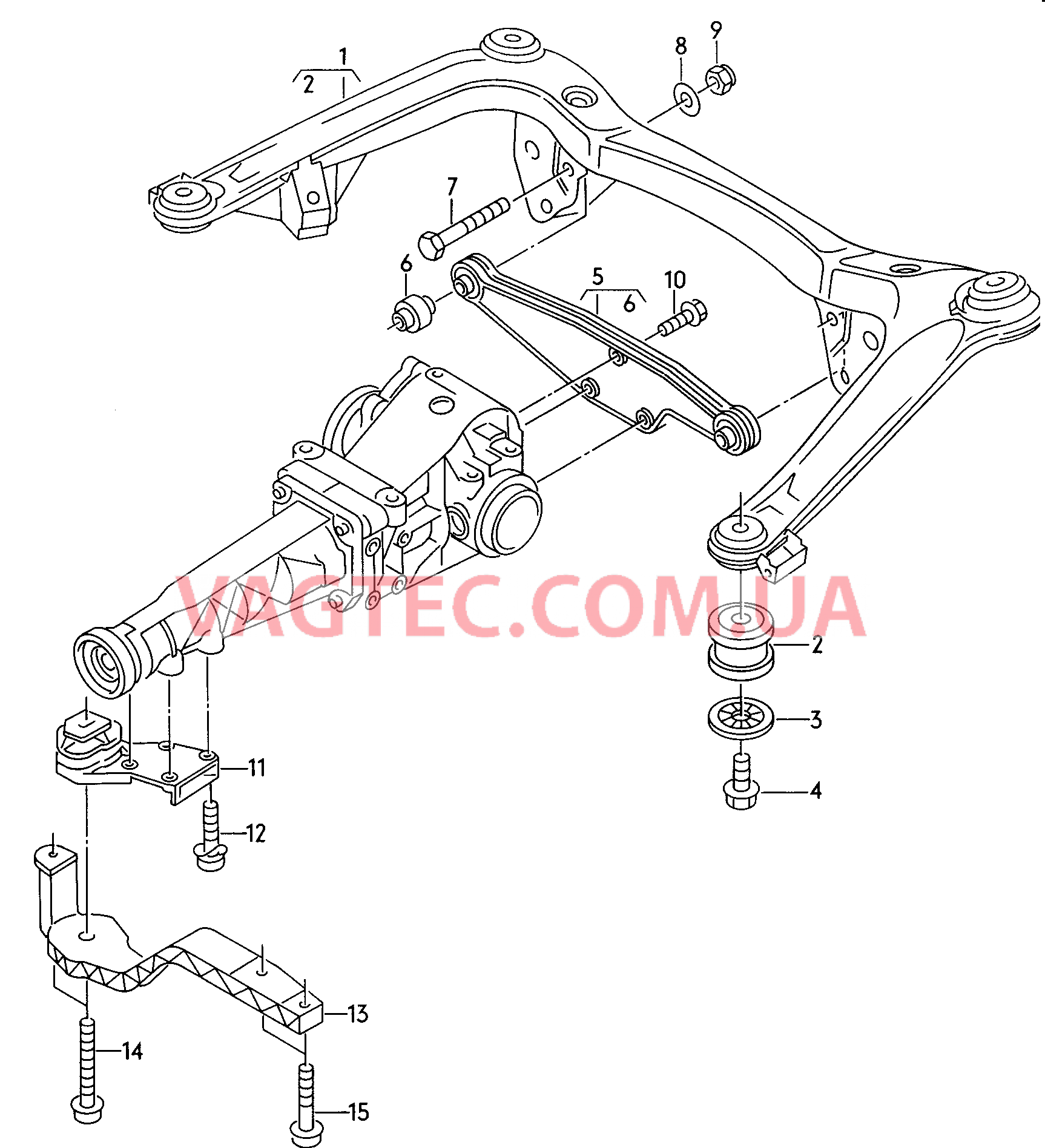 Подрамник Траверса  для AUDI RS4 2002