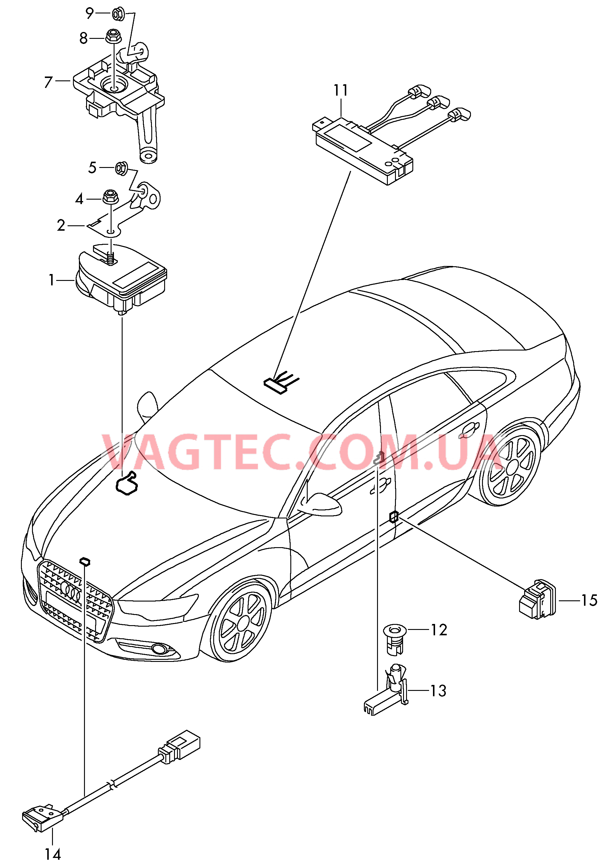 Противоугонная система  для AUDI A6 2012