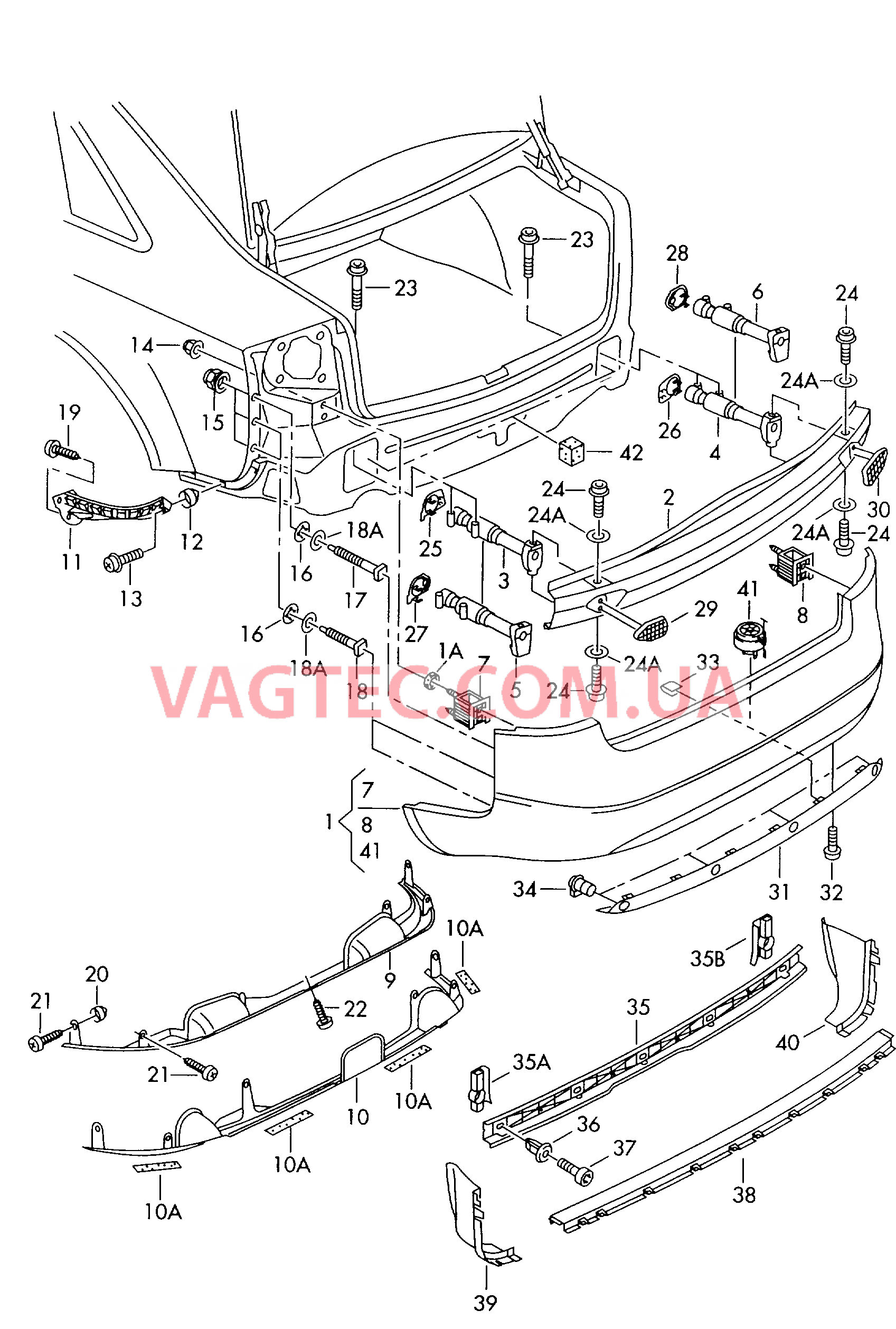 Бампер  F             >> 4B-3-200 000 для AUDI A6 2004