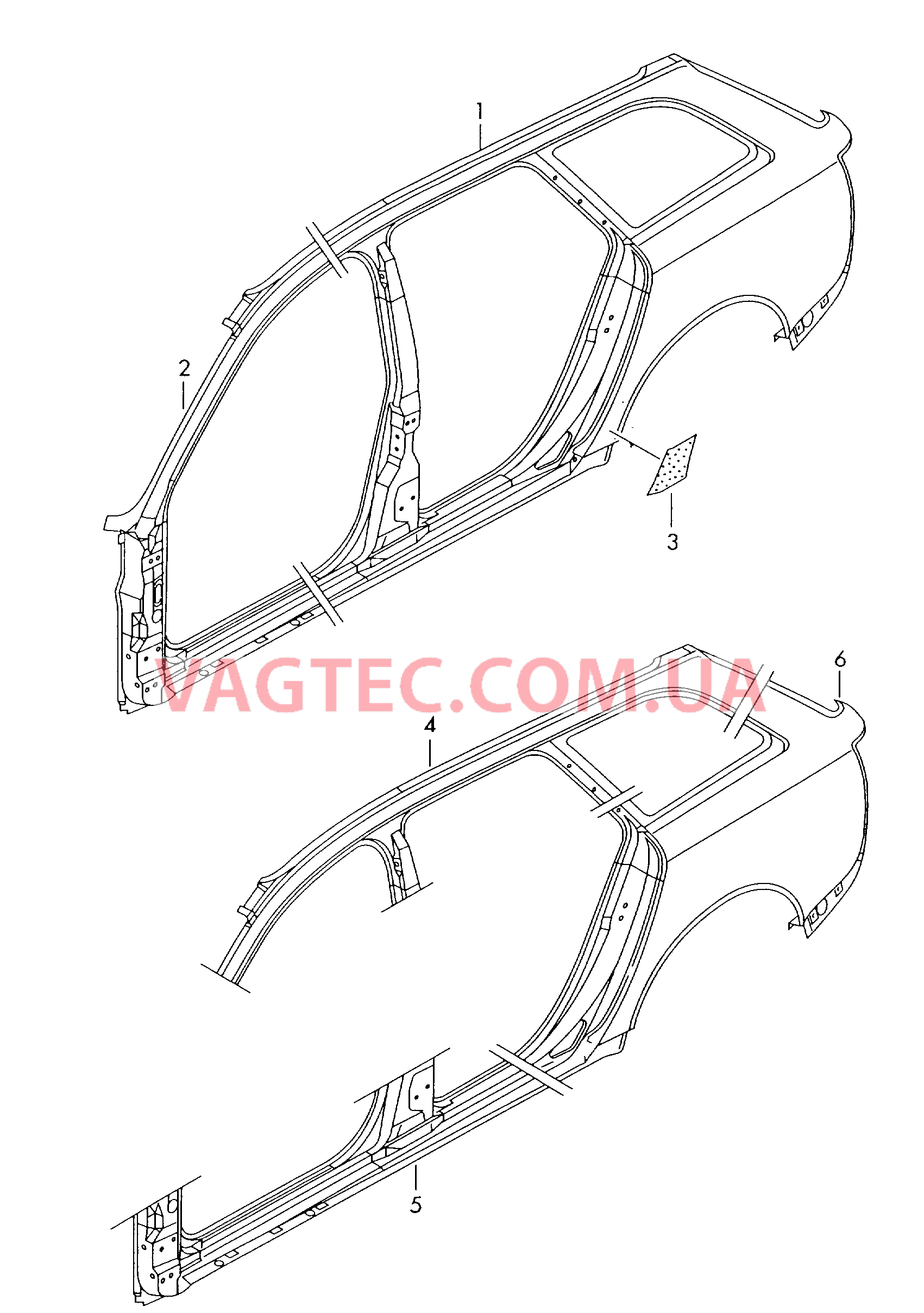 Отрезные детали боковины  Пленка для защиты от камней  для AUDI RS6 2004