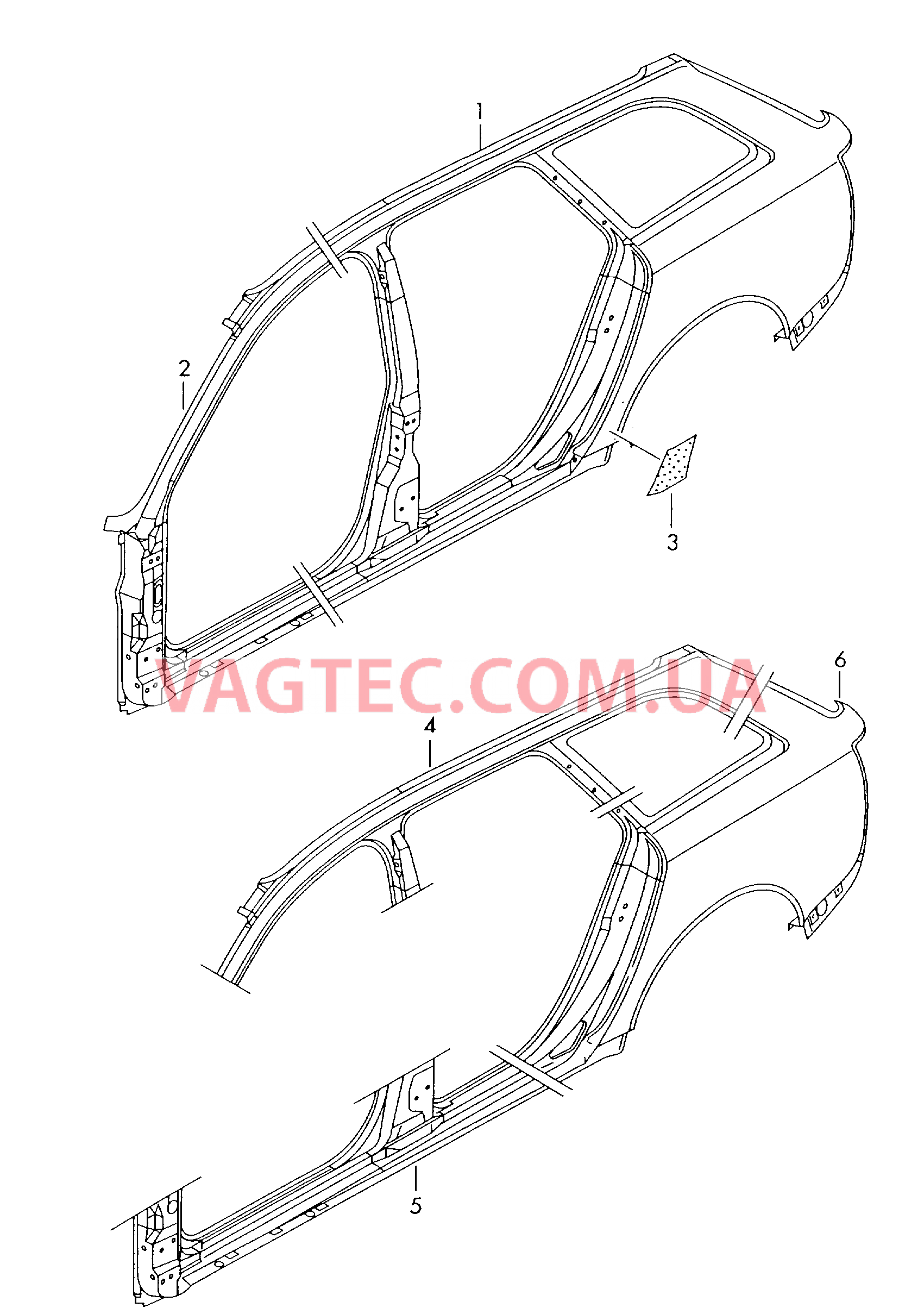  AUDI A6 Отрезные детали боковины  Пленка для защиты от камней  для AUDI A6 2000