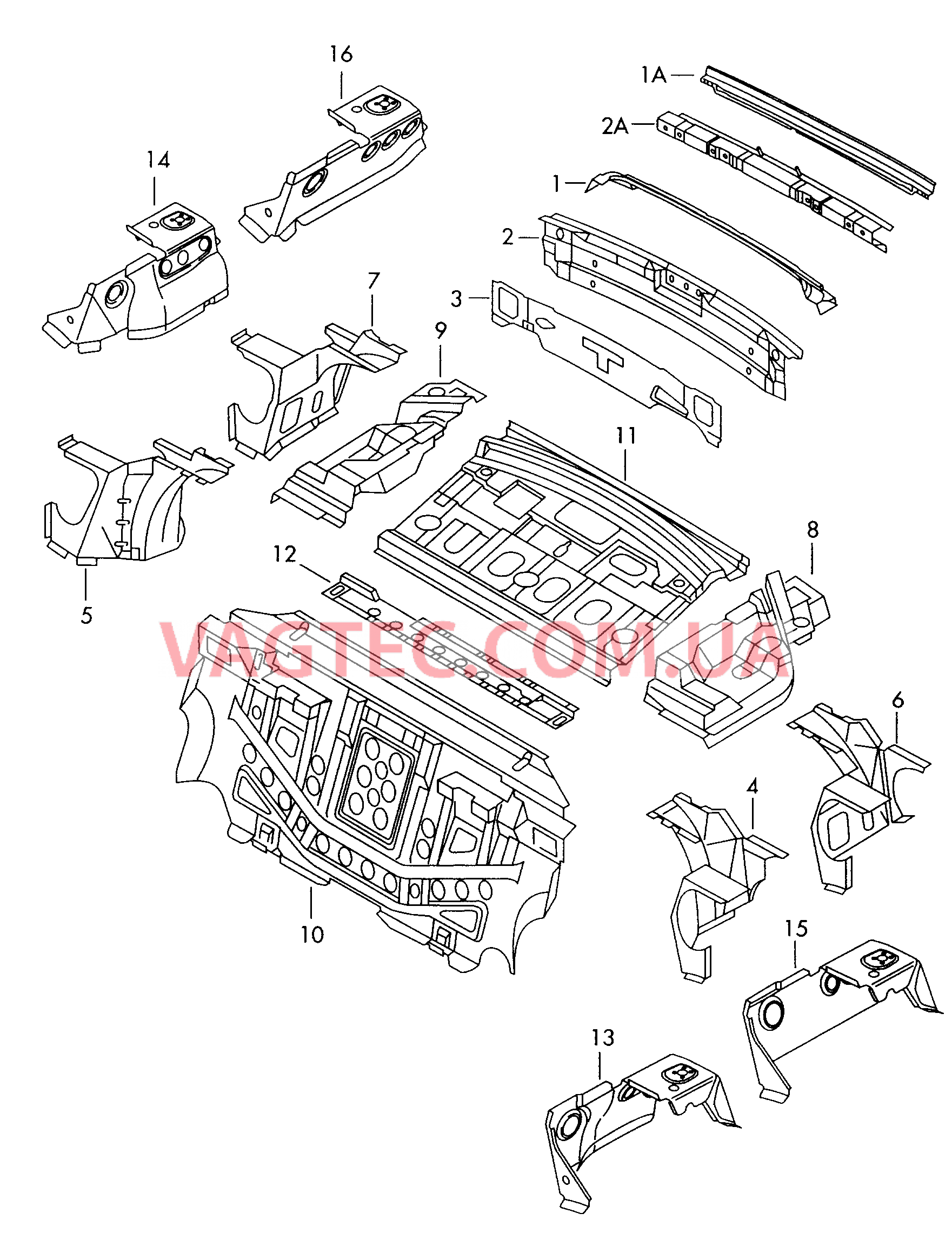 Cтенка задняя Задняя панель  для AUDI A6AR 2002