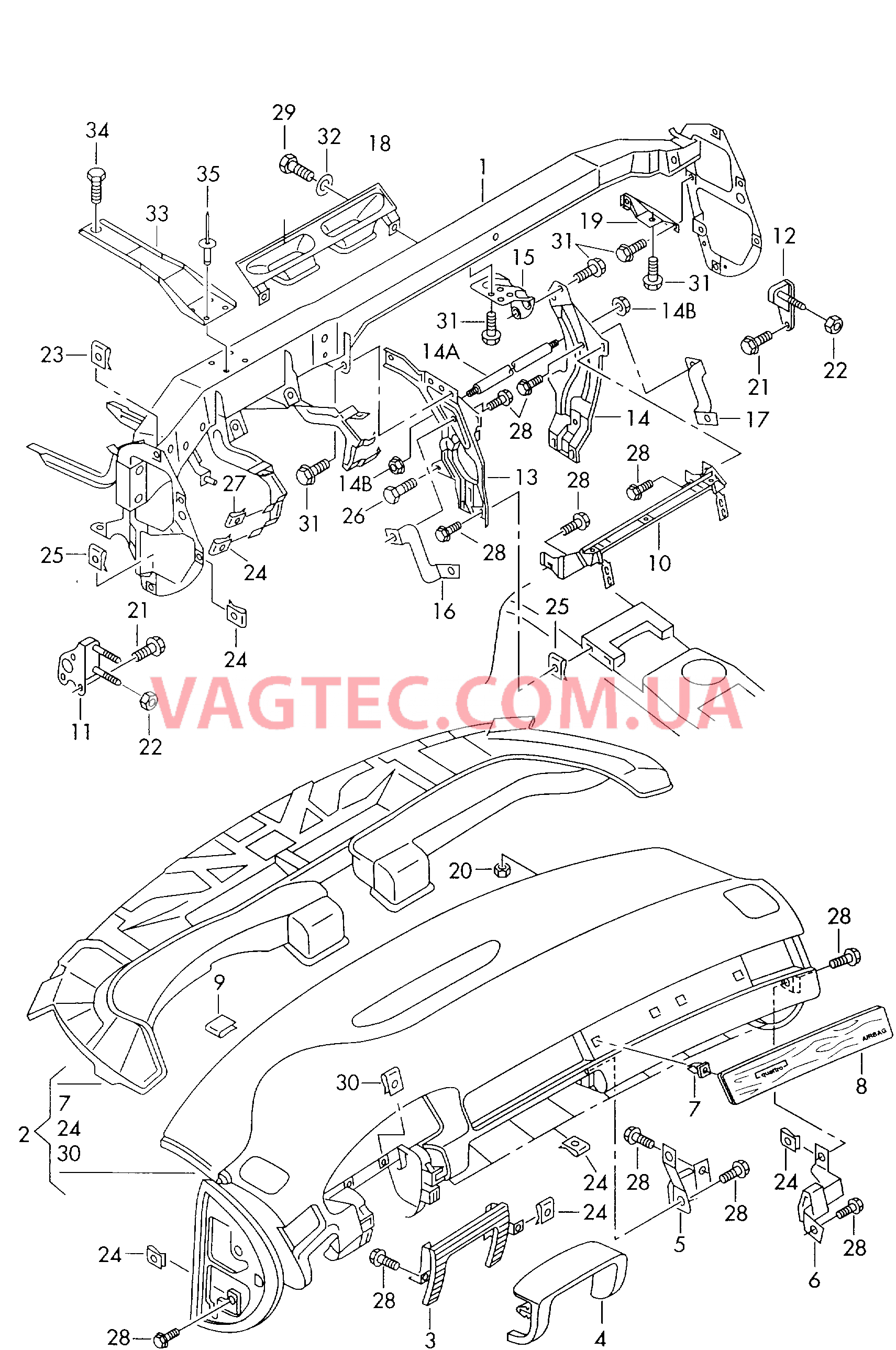 Панель приборов  для AUDI RS6 2005