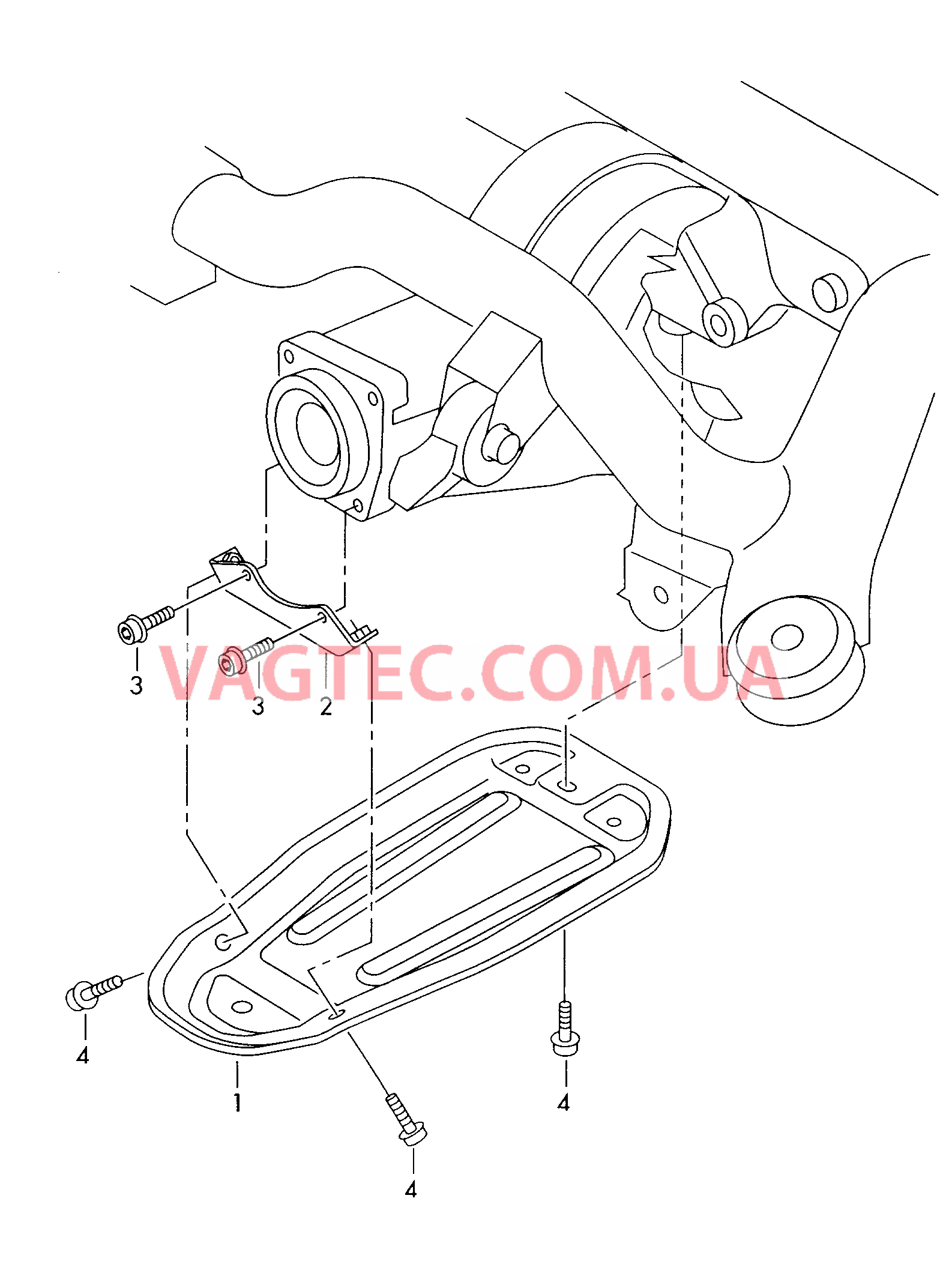 Защита картера двигателя  для AUDI A6 2002