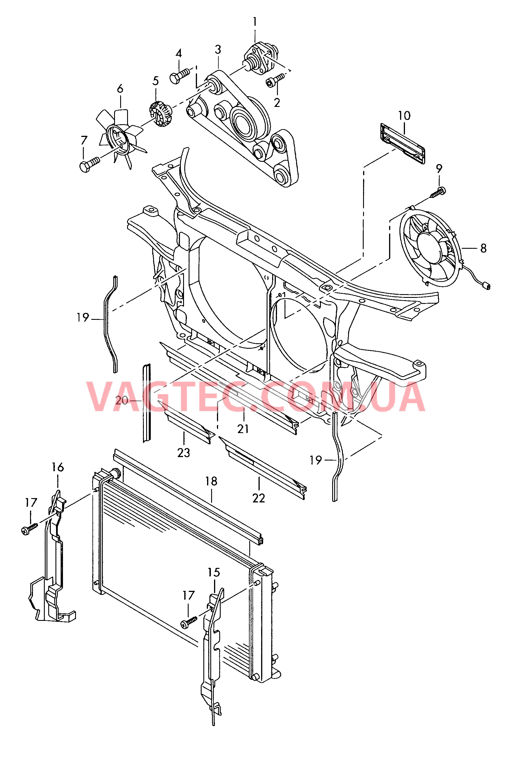 Воздуховод Вентилятор  для AUDI A6 2002