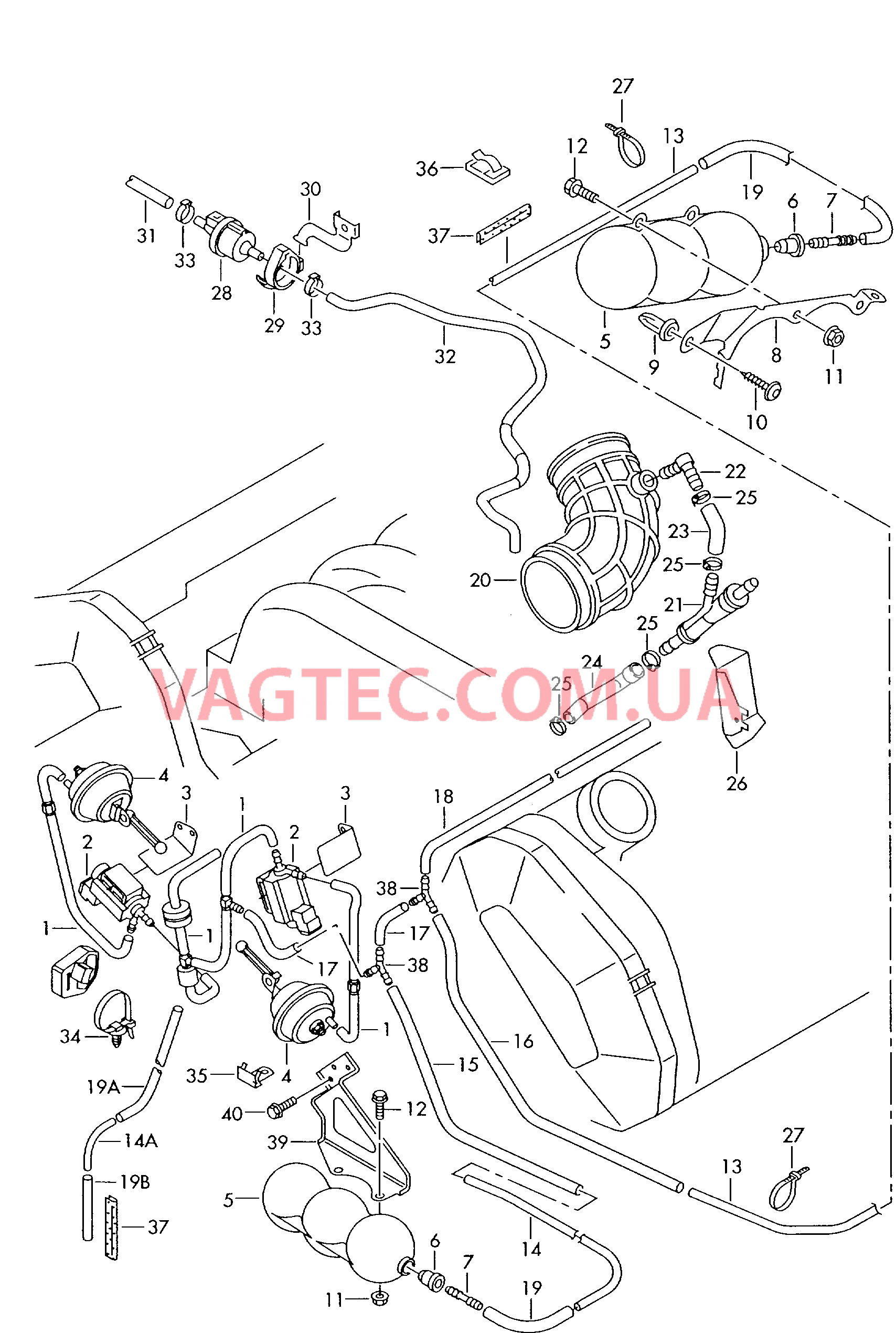 Вакуумная система Эжекционный насос  для AUDI A6 2005