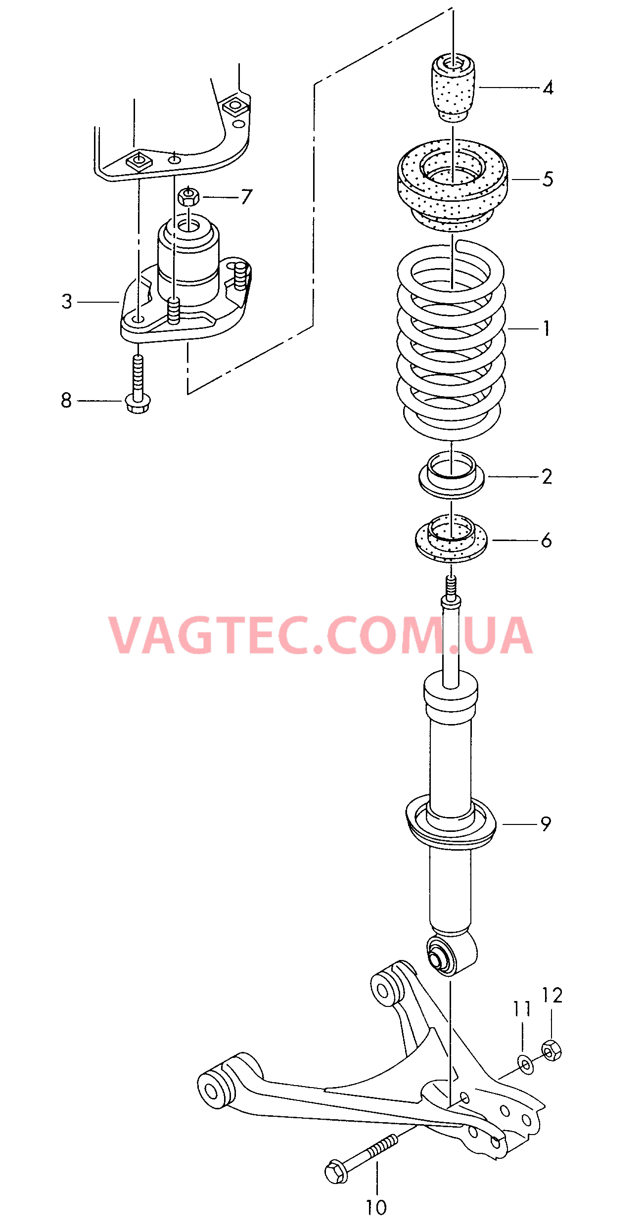 Подвеска  F             >> 4B-W-070 000* для AUDI A6Q 2000