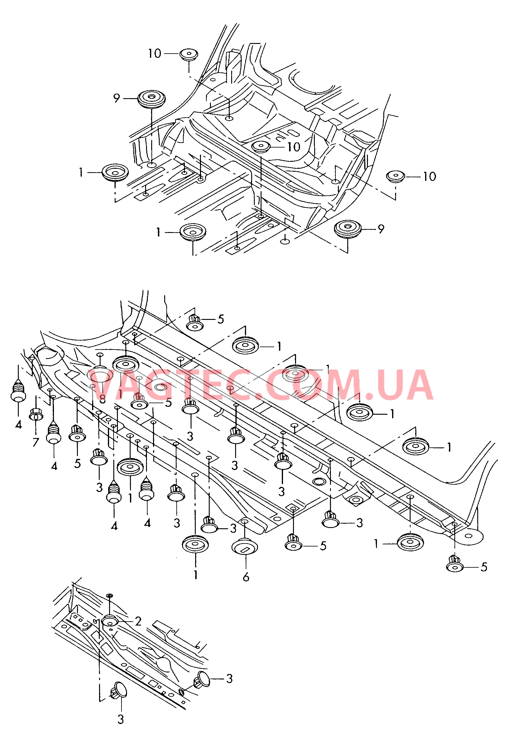 Заглушка  для AUDI A6 2006